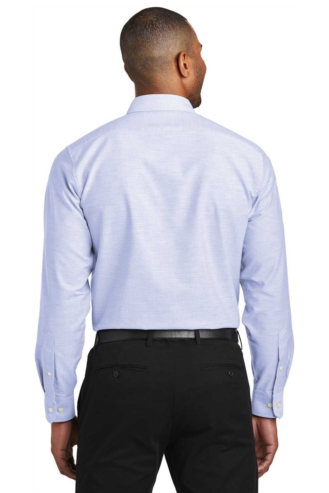 Port Authority S661 Slim Fit Superpro Oxford Shirt - Oxford Blue - HIT a Double - 2
