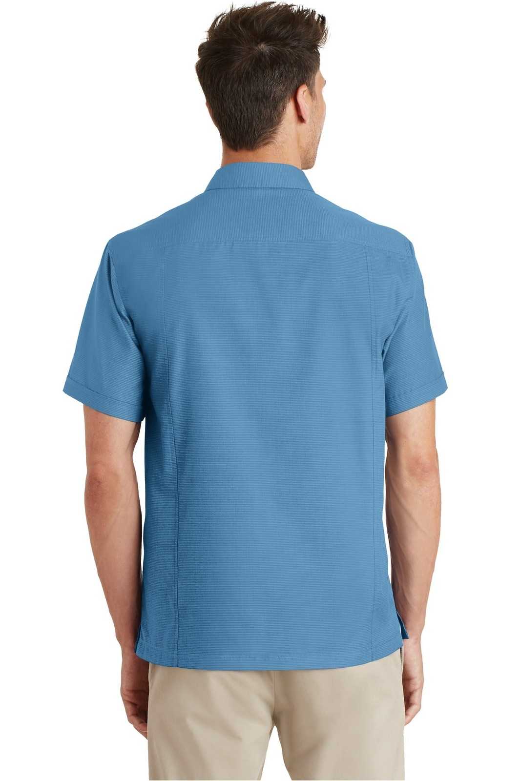 Port Authority S662 Textured Camp Shirt - Celadon - HIT a Double - 1