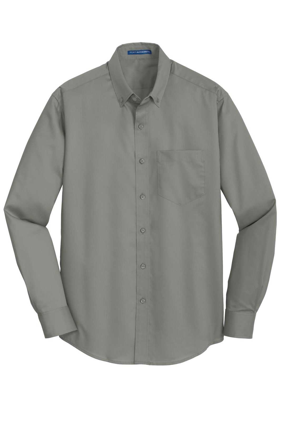 Port Authority S663 SuperPro Twill Shirt - Monument Gray - HIT a Double - 5