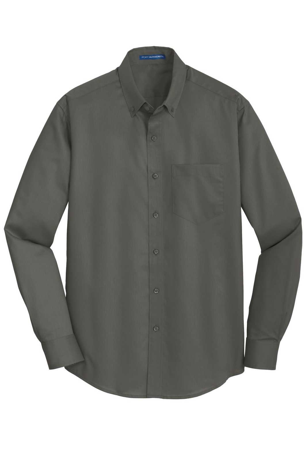 Port Authority S663 SuperPro Twill Shirt - Sterling Gray - HIT a Double - 5