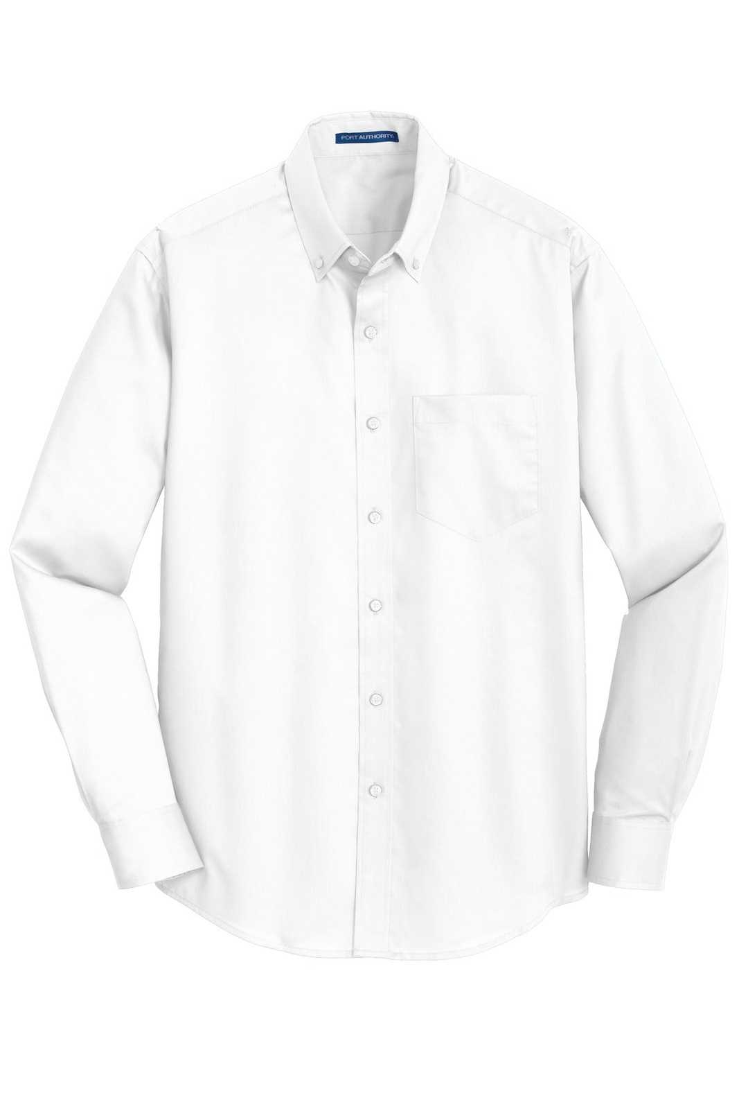 Port Authority S663 Superpro Twill Shirt - White - HIT a Double - 5
