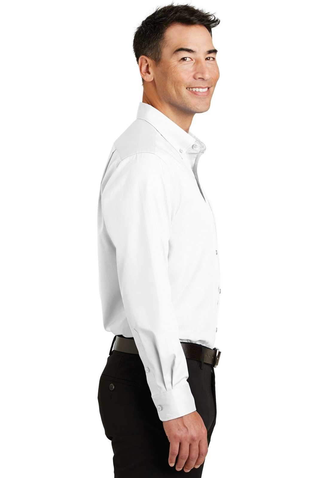 Port Authority S663 Superpro Twill Shirt - White - HIT a Double - 3