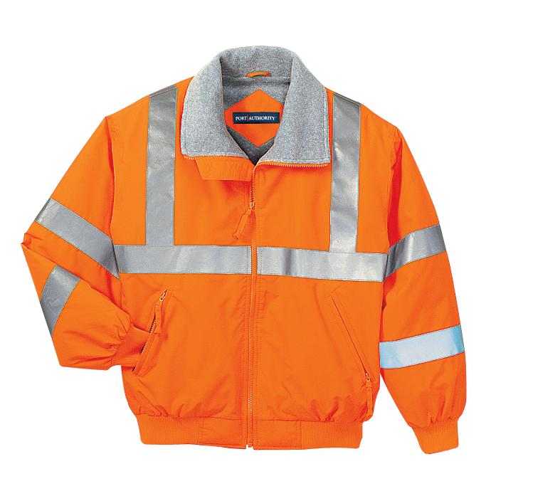 Port Authority SRJ754 Enhanced Visibility Challenger Jacket with Reflective Taping - Safety Orange Reflective - HIT a Double - 5