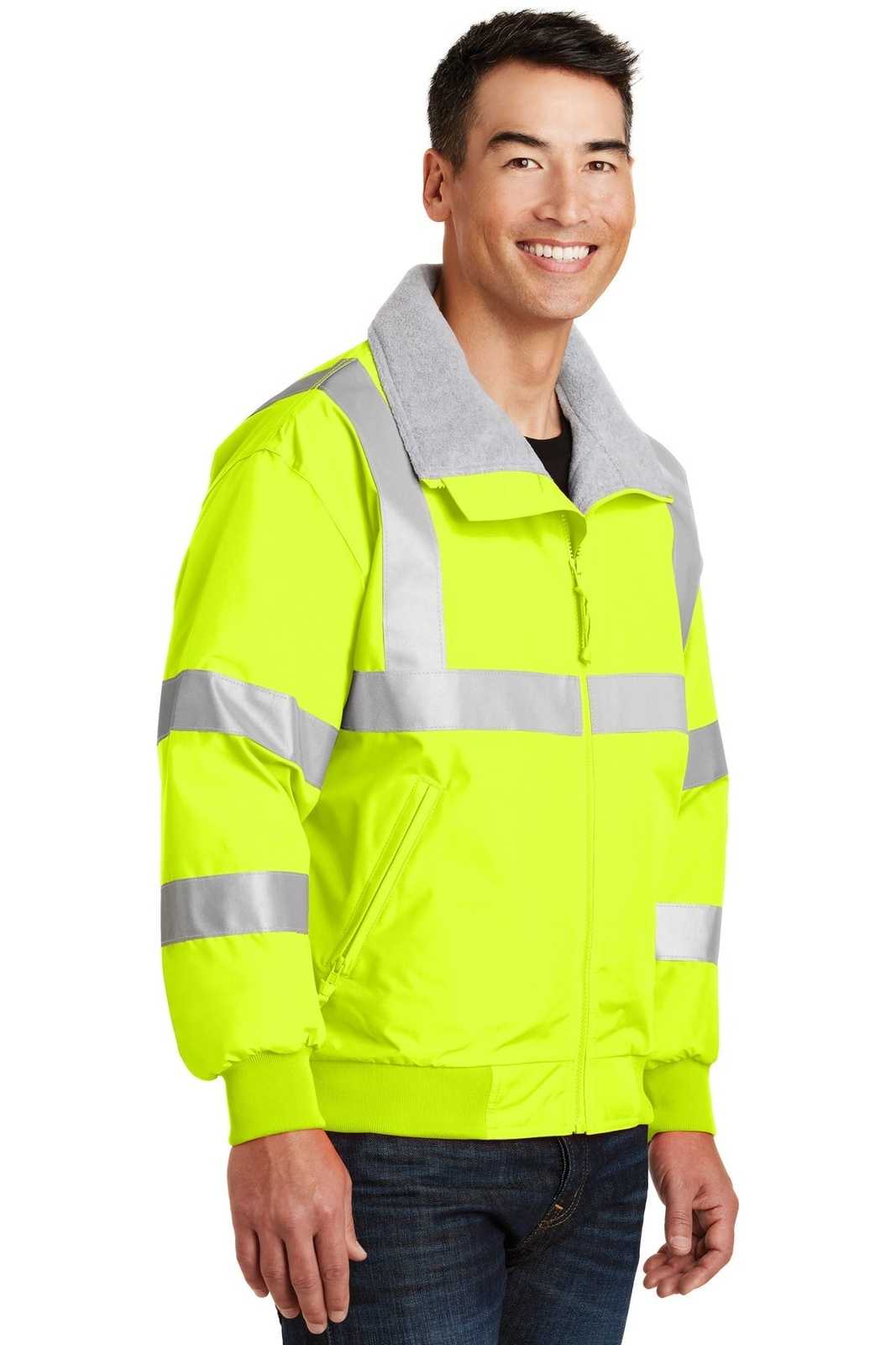 Port Authority SRJ754 Enhanced Visibility Challenger Jacket with Reflective Taping - Safety Yellow Reflective - HIT a Double - 4