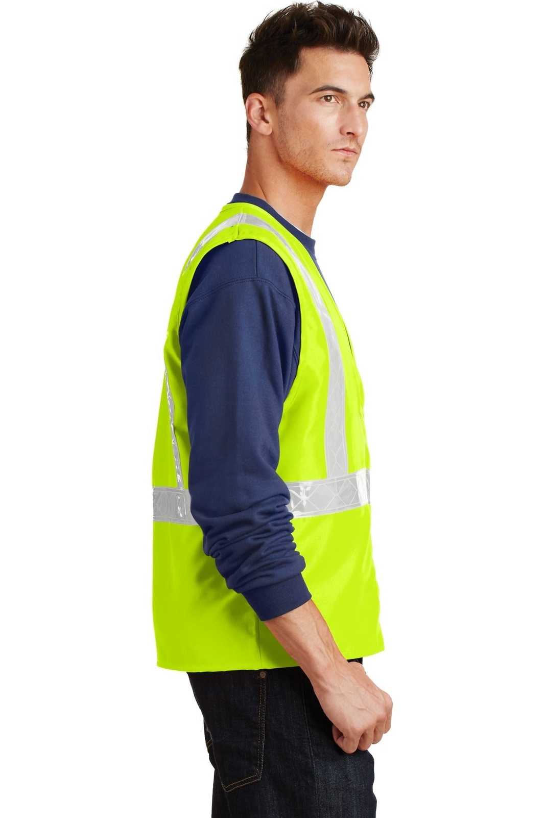 Port Authority SV01 Enhanced Visibility Vest - Safety Yellow Reflective - HIT a Double - 3