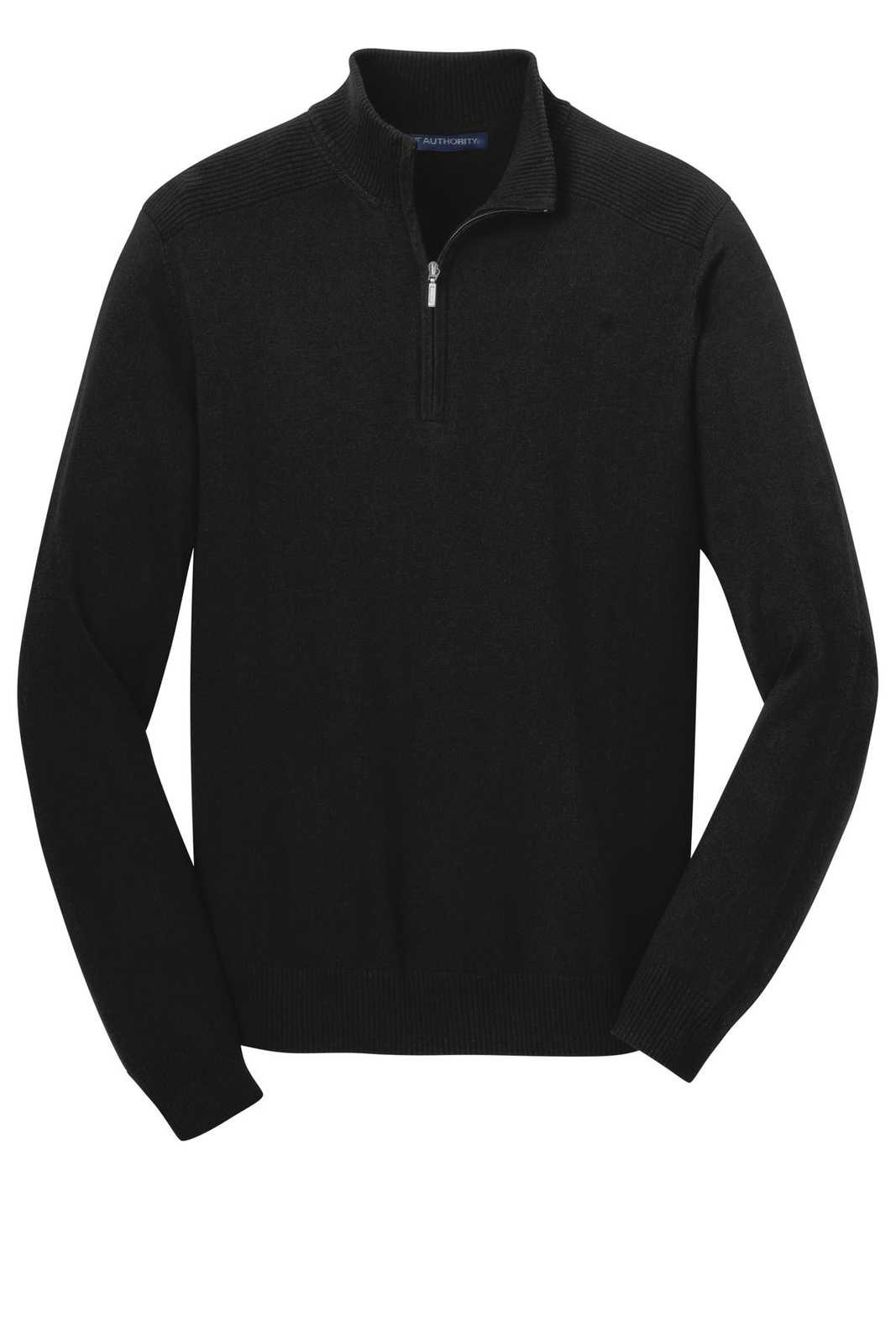 Port Authority SW290 1/2-Zip Sweater - Black - HIT a Double - 5