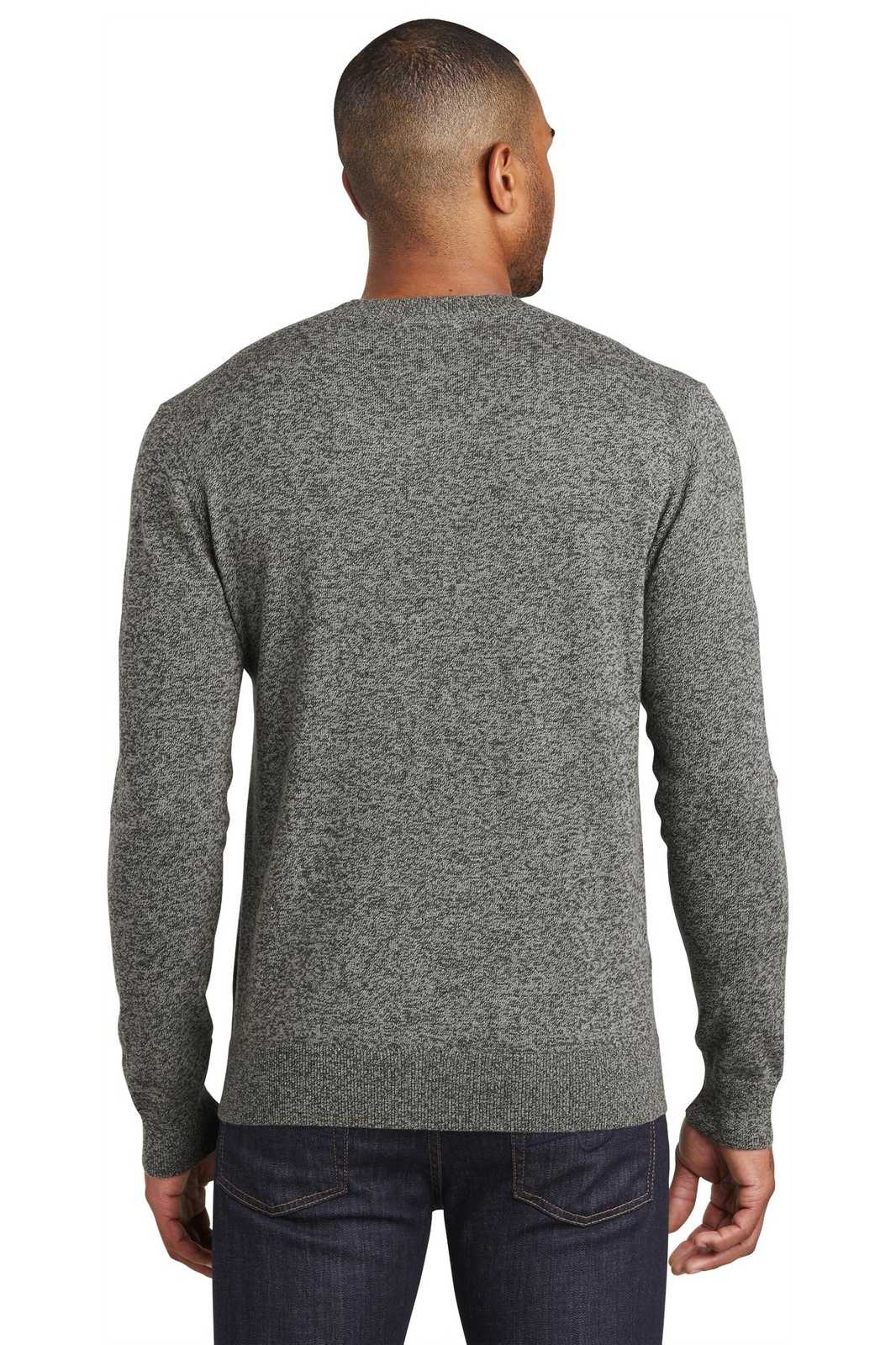 Port Authority SW417 Marled Crew Sweater - Warm Gray Marl - HIT a Double - 2
