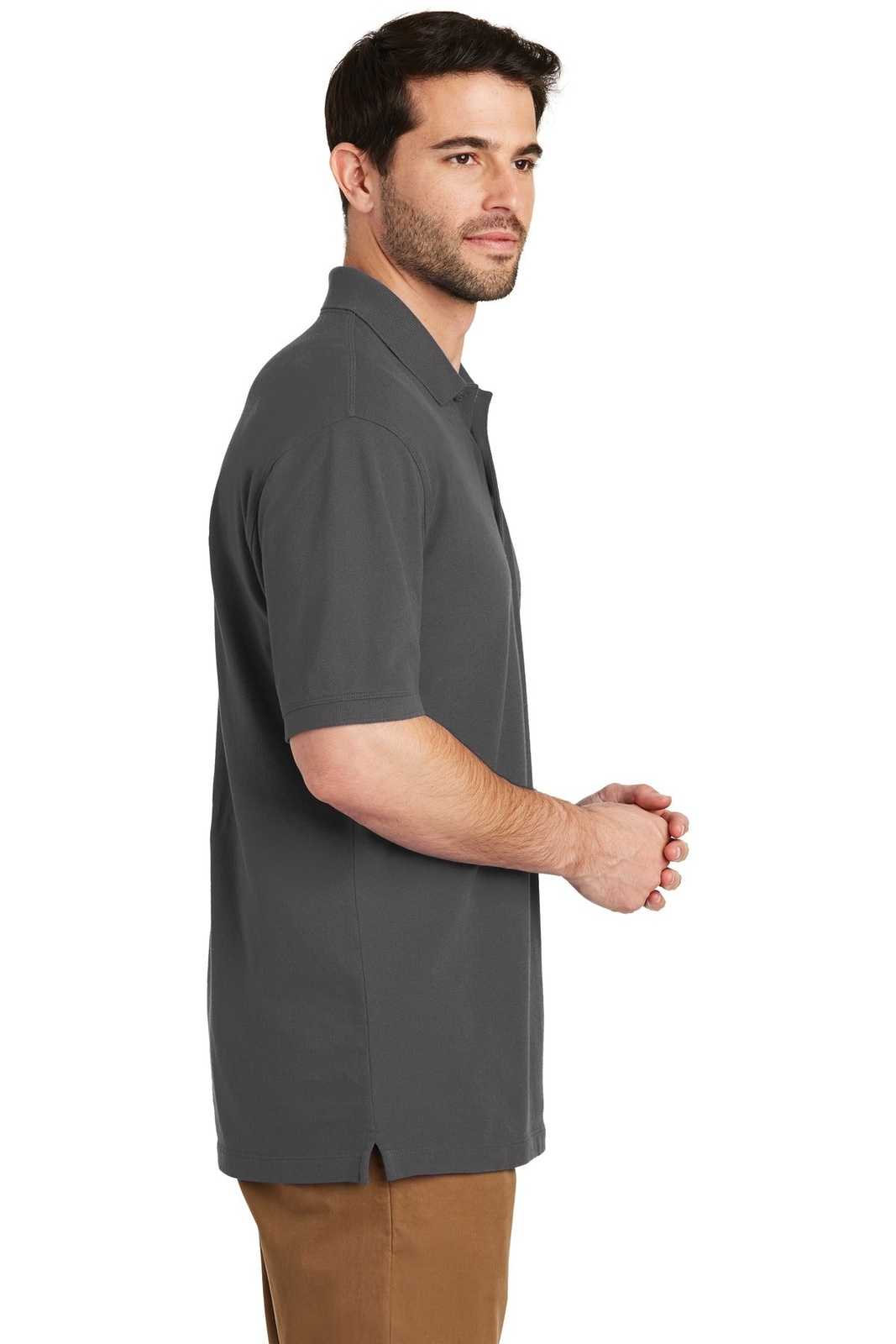 Port Authority TK8000 Tall EZCotton Polo - Sterling Gray - HIT a Double - 3