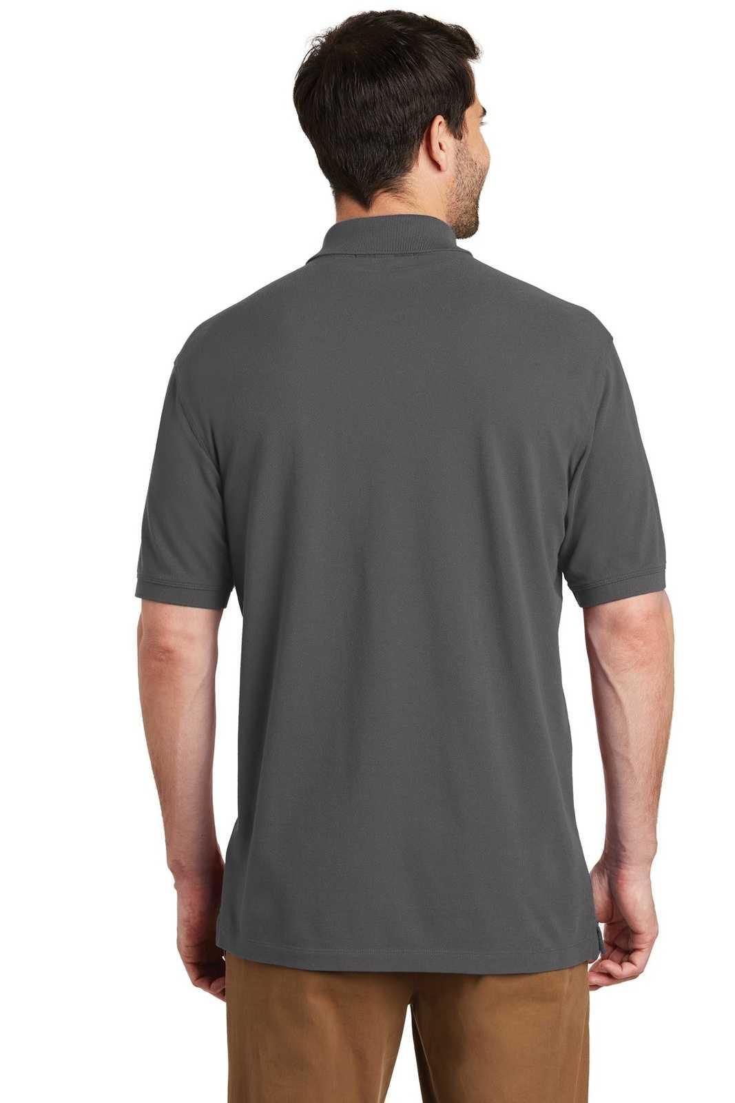 Port Authority TK8000 Tall EZCotton Polo - Sterling Gray - HIT a Double - 2