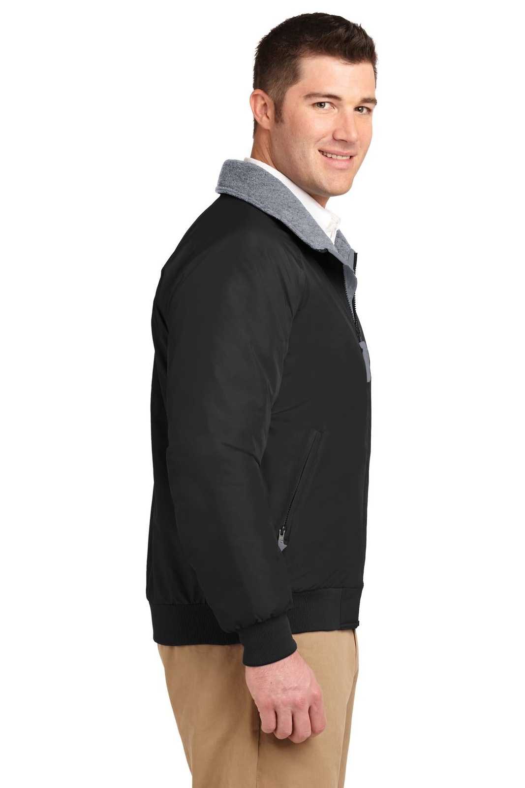 Port Authority TLJ754 Tall Challenger Jacket - True Black Gray - HIT a Double - 3