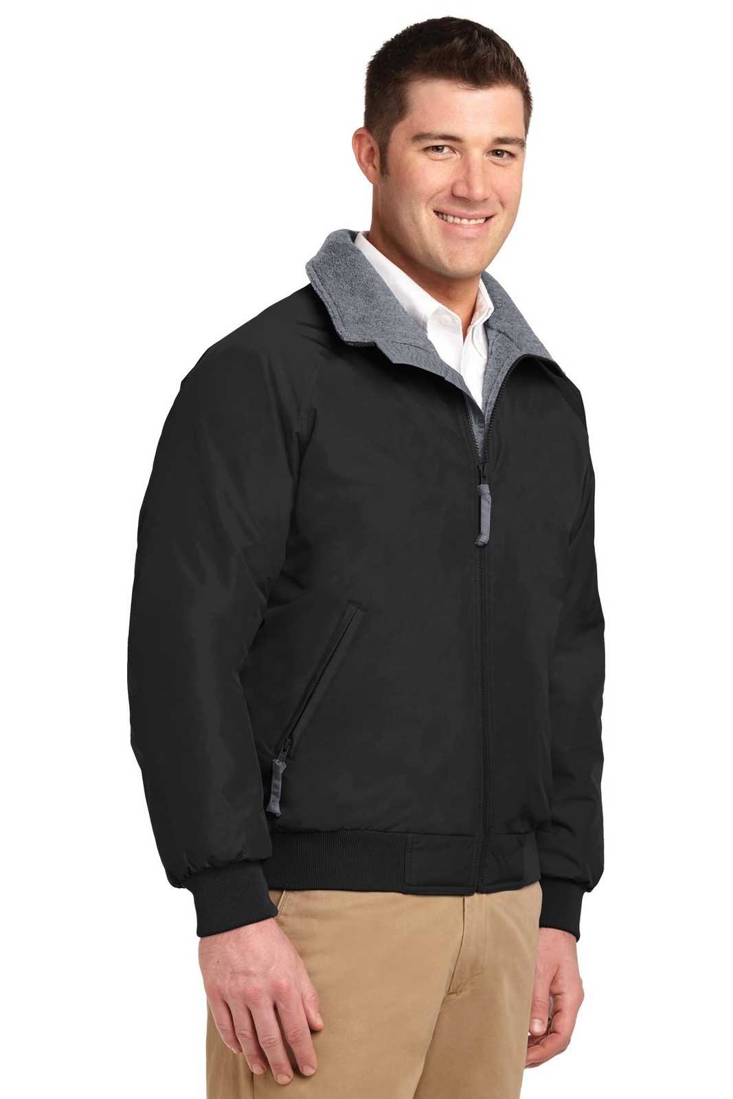 Port Authority TLJ754 Tall Challenger Jacket - True Black Gray - HIT a Double - 4