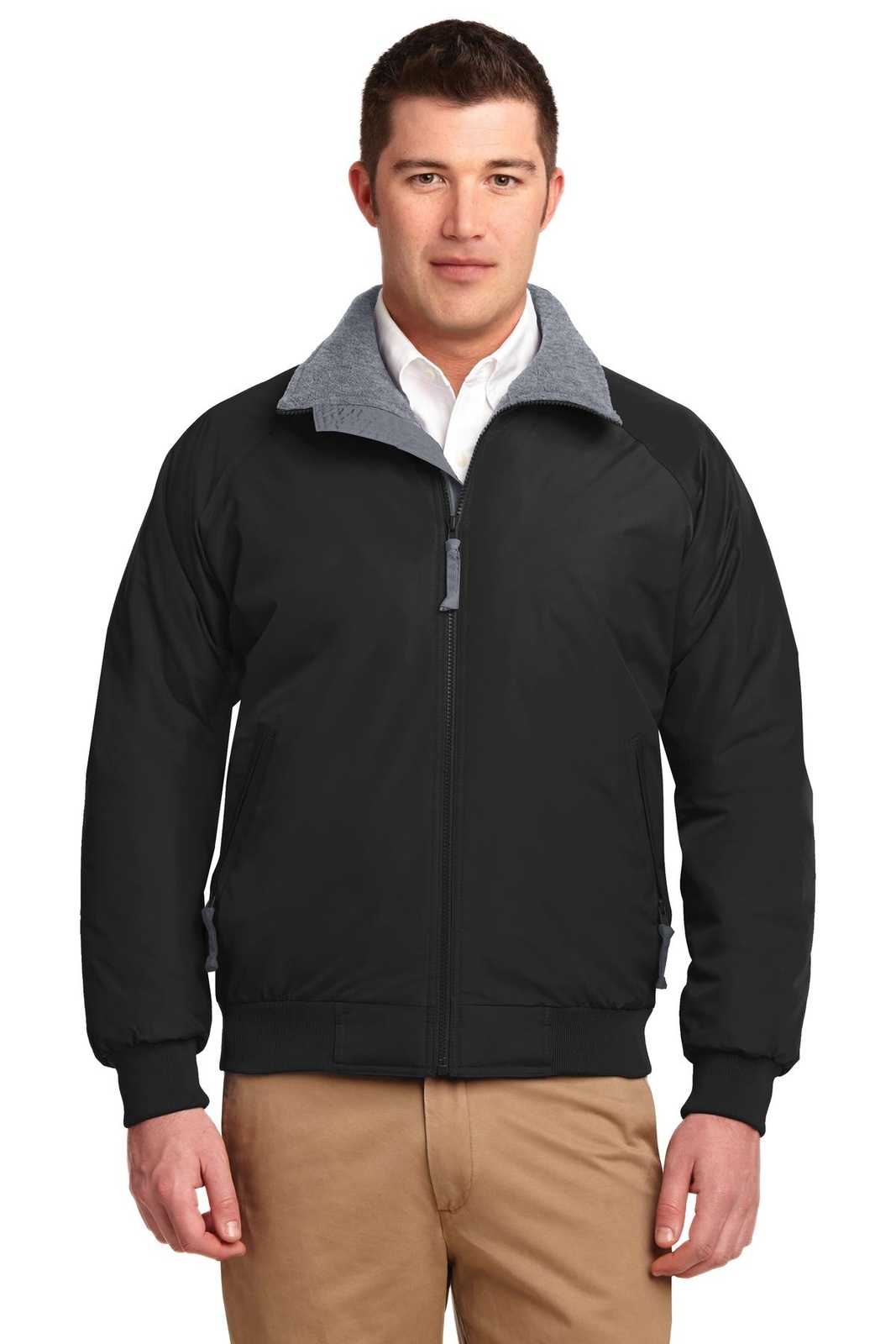 Port Authority TLJ754 Tall Challenger Jacket - True Black Gray - HIT a Double - 1