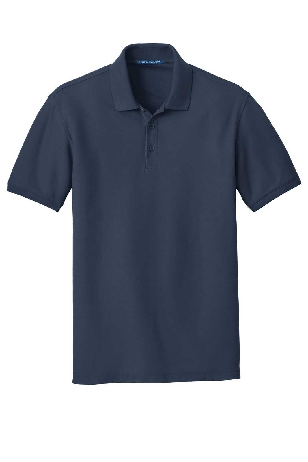 Port Authority TLK100 Tall Core Classic Pique Polo - River Blue Navy - HIT a Double - 5