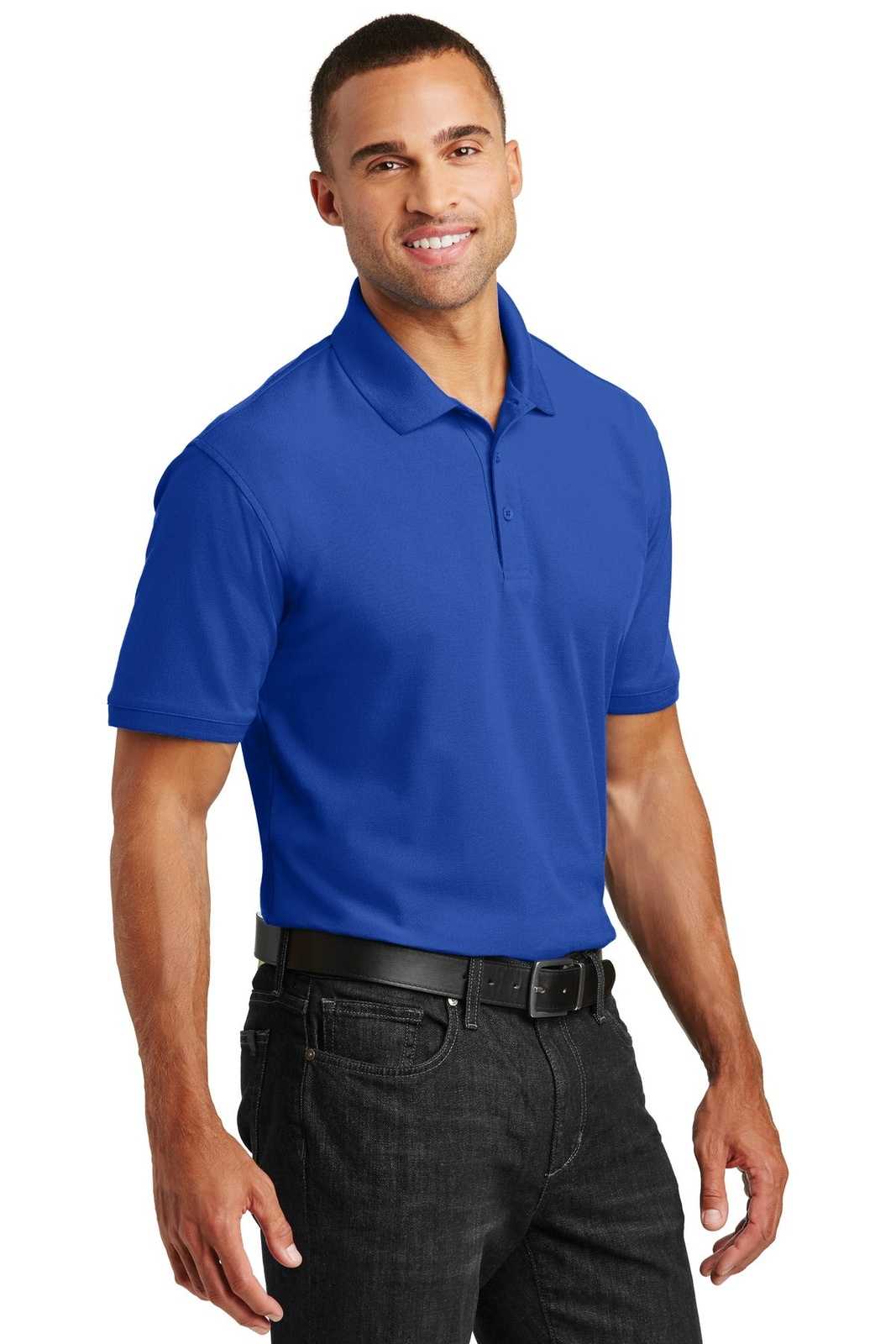 Port Authority TLK100 Tall Core Classic Pique Polo - True Royal - HIT a Double - 4