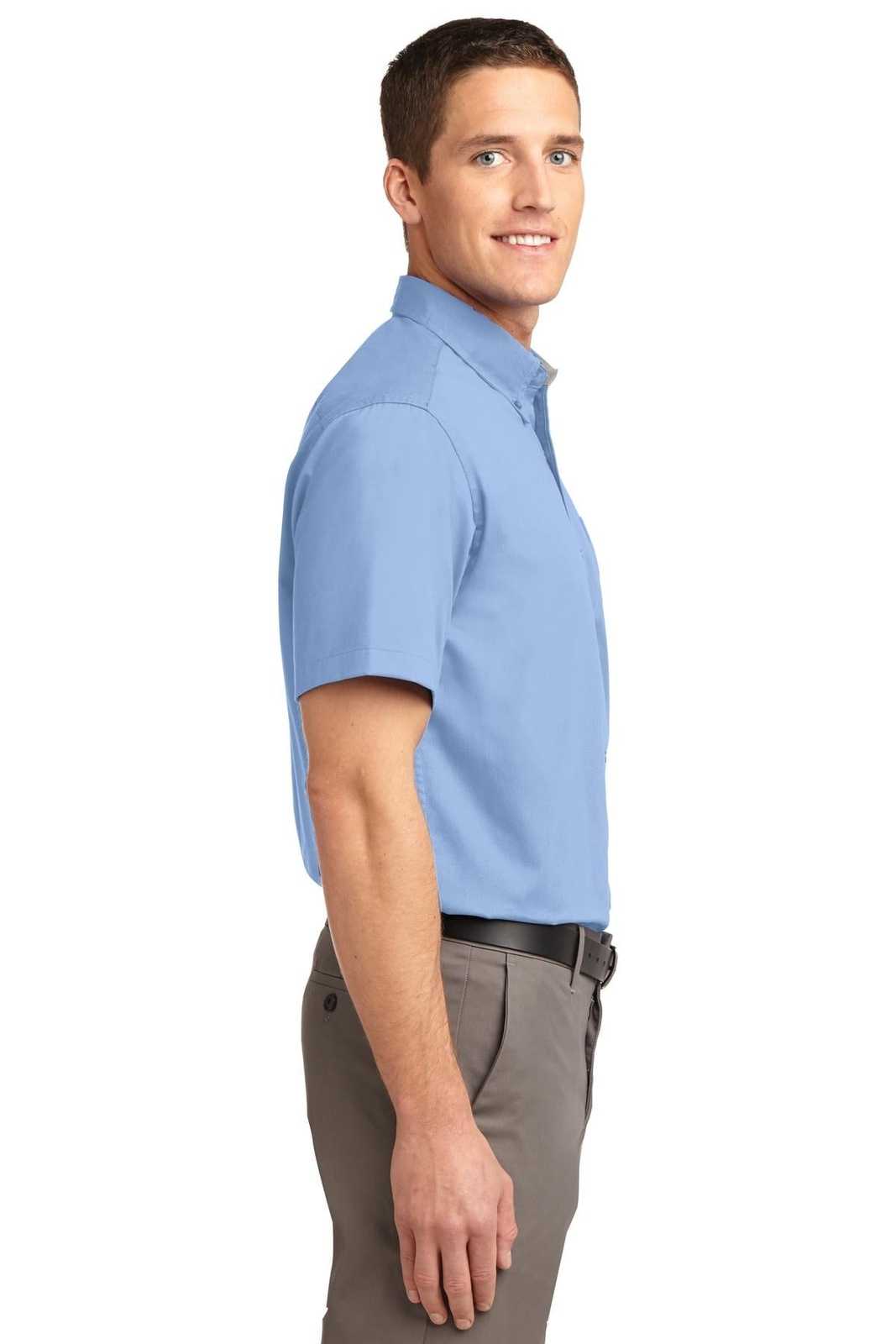 Port Authority TLS508 Tall Short Sleeve Easy Care Shirt - Light Blue Light Stone - HIT a Double - 3