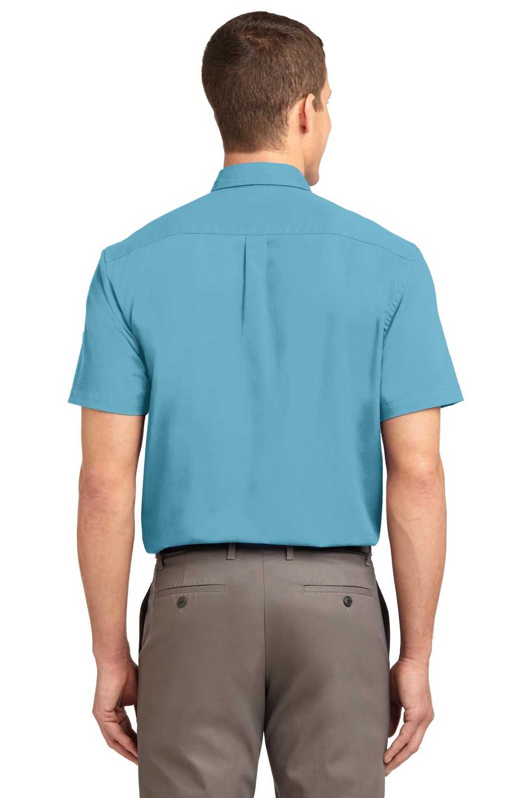 Port Authority TLS508 Tall Short Sleeve Easy Care Shirt - Maui Blue - HIT a Double - 2