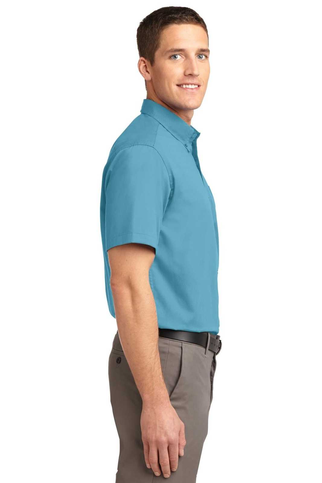 Port Authority TLS508 Tall Short Sleeve Easy Care Shirt - Maui Blue - HIT a Double - 3