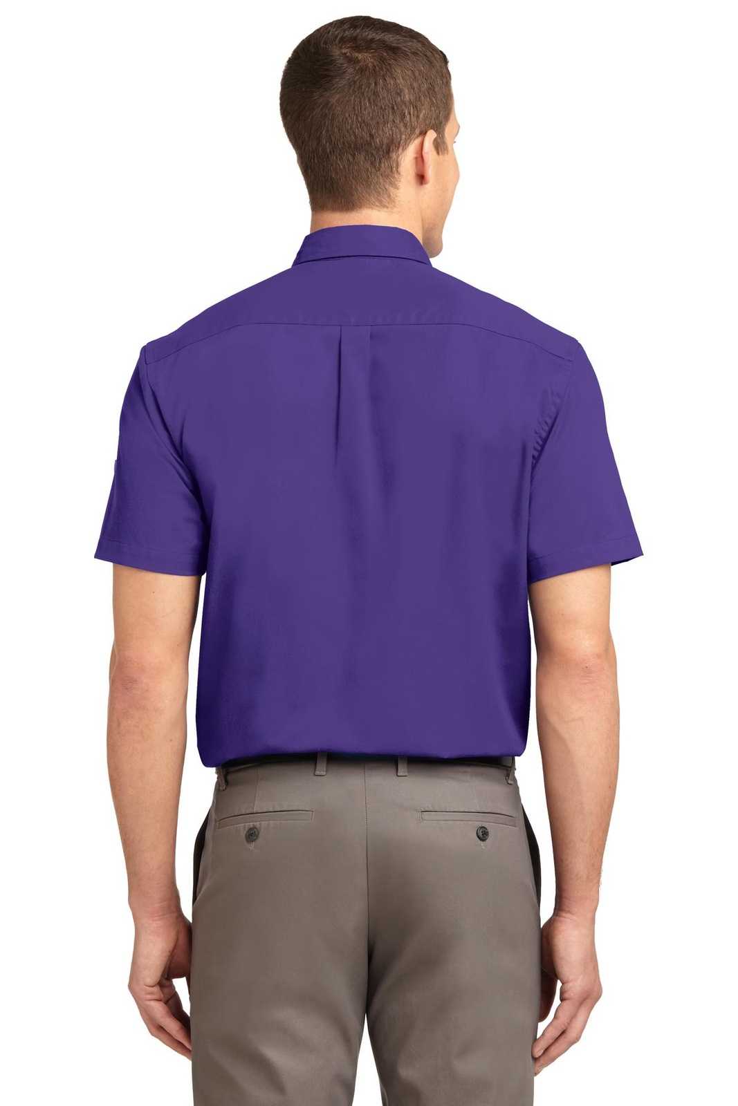 Port Authority TLS508 Tall Short Sleeve Easy Care Shirt - Purple Light Stone - HIT a Double - 2