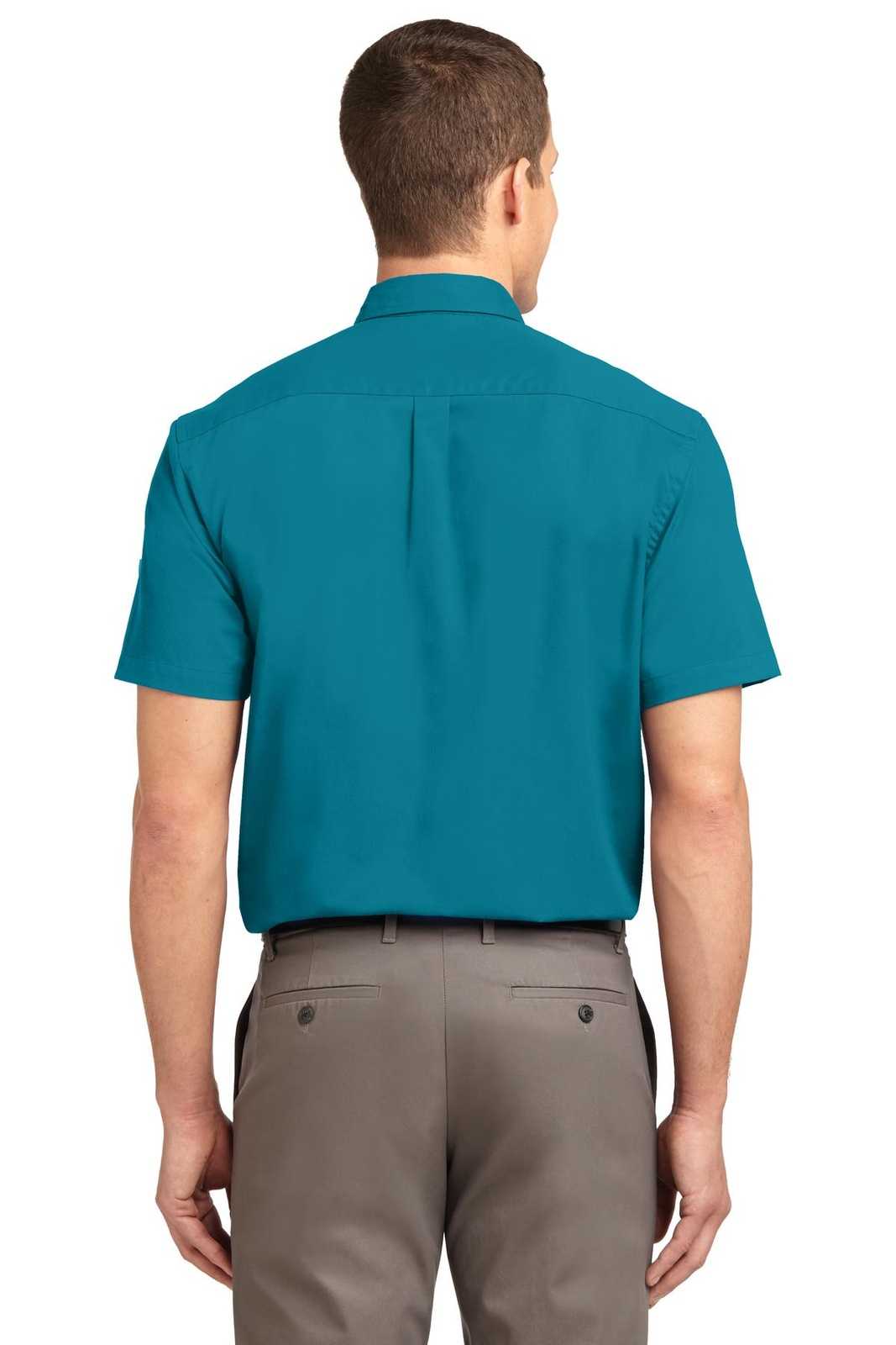 Port Authority TLS508 Tall Short Sleeve Easy Care Shirt - Teal Green - HIT a Double - 2