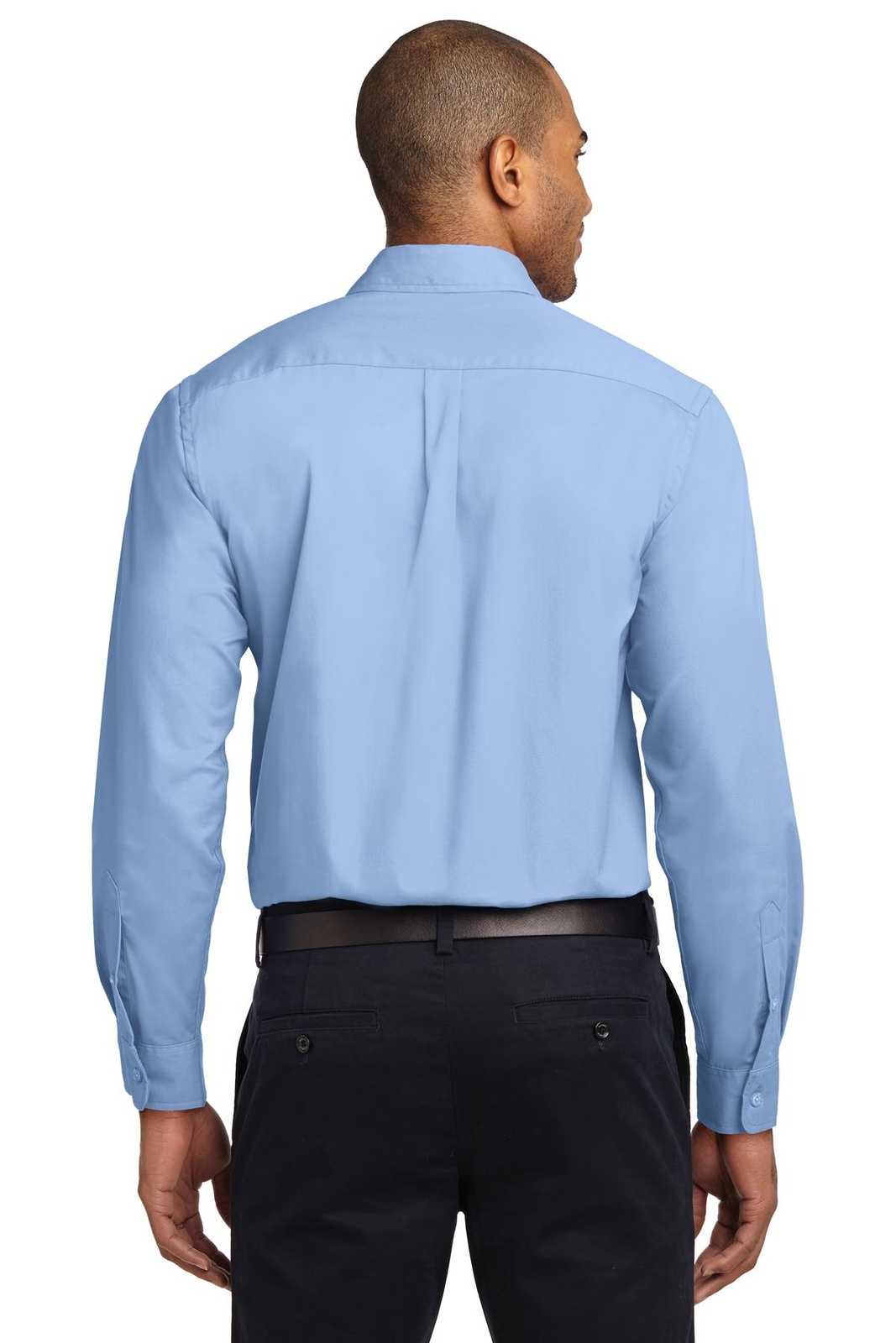 Port Authority TLS608 Tall Long Sleeve Easy Care Shirt - Light Blue Light Stone - HIT a Double - 2