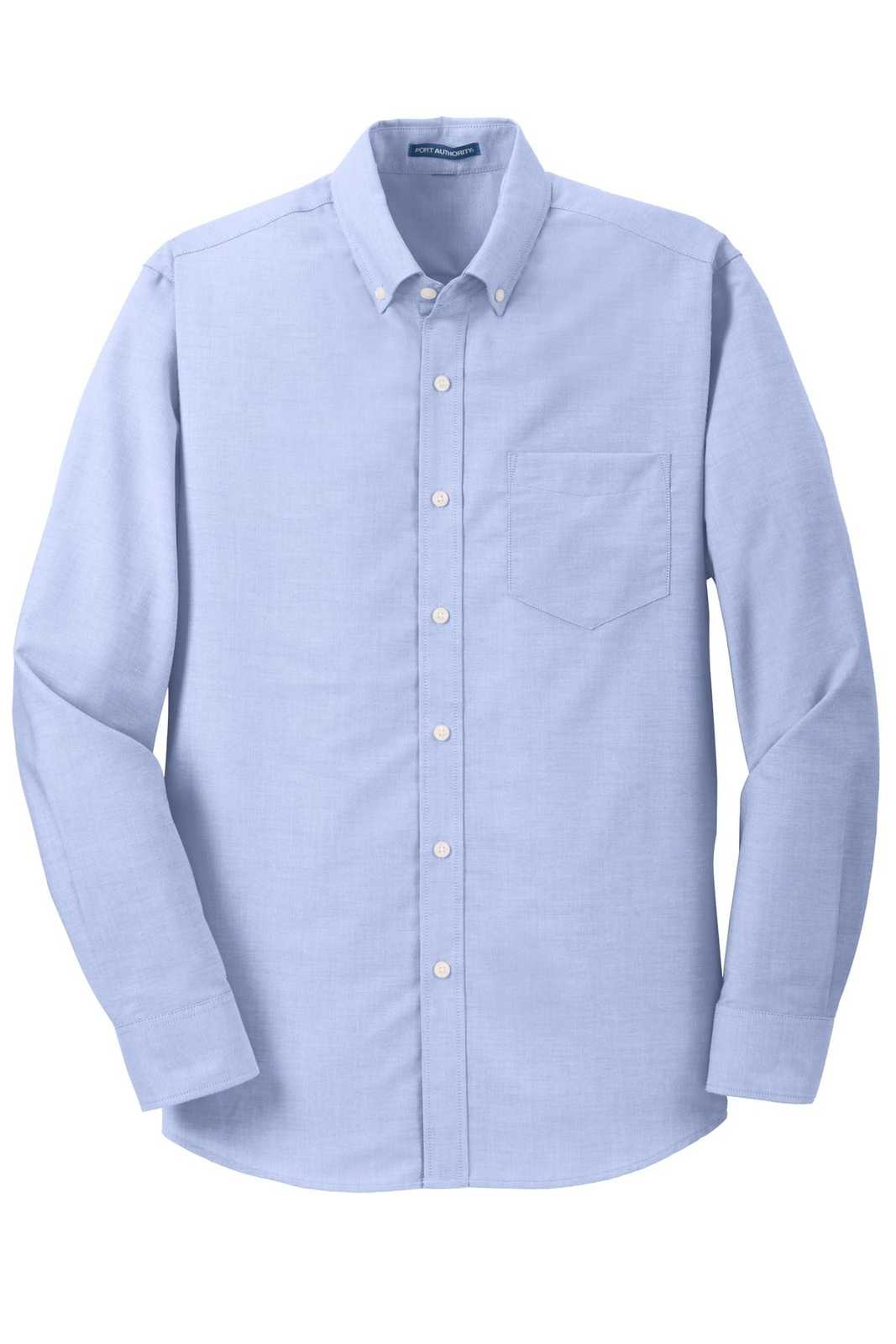 Port Authority TS658 Tall Superpro Oxford Shirt - Oxford Blue - HIT a Double - 5