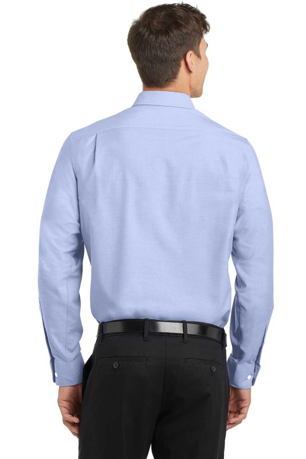 Port Authority TS658 Tall Superpro Oxford Shirt - Oxford Blue - HIT a Double - 2