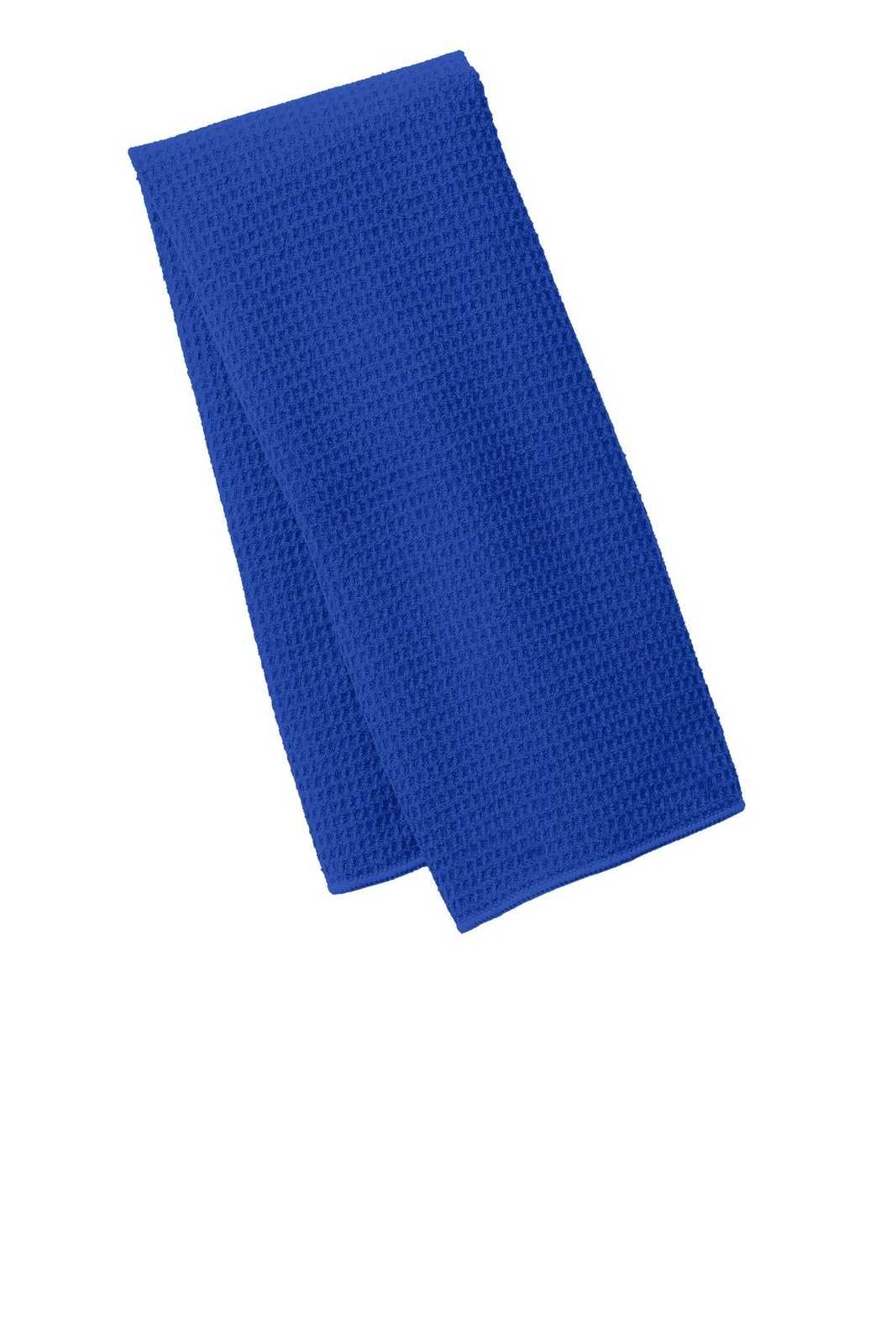 Port Authority TW59 Waffle Microfiber Fitness Towel - Royal - HIT a Double - 1