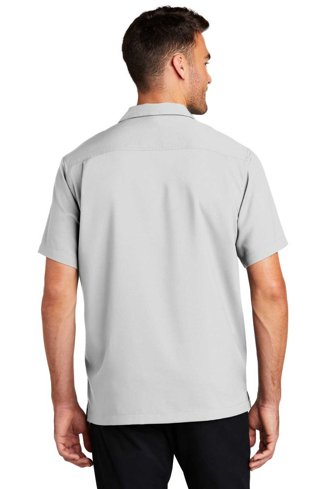 Port Authority W400 Short Sleeve Performance Staff Shirt - Silver - HIT a Double - 2