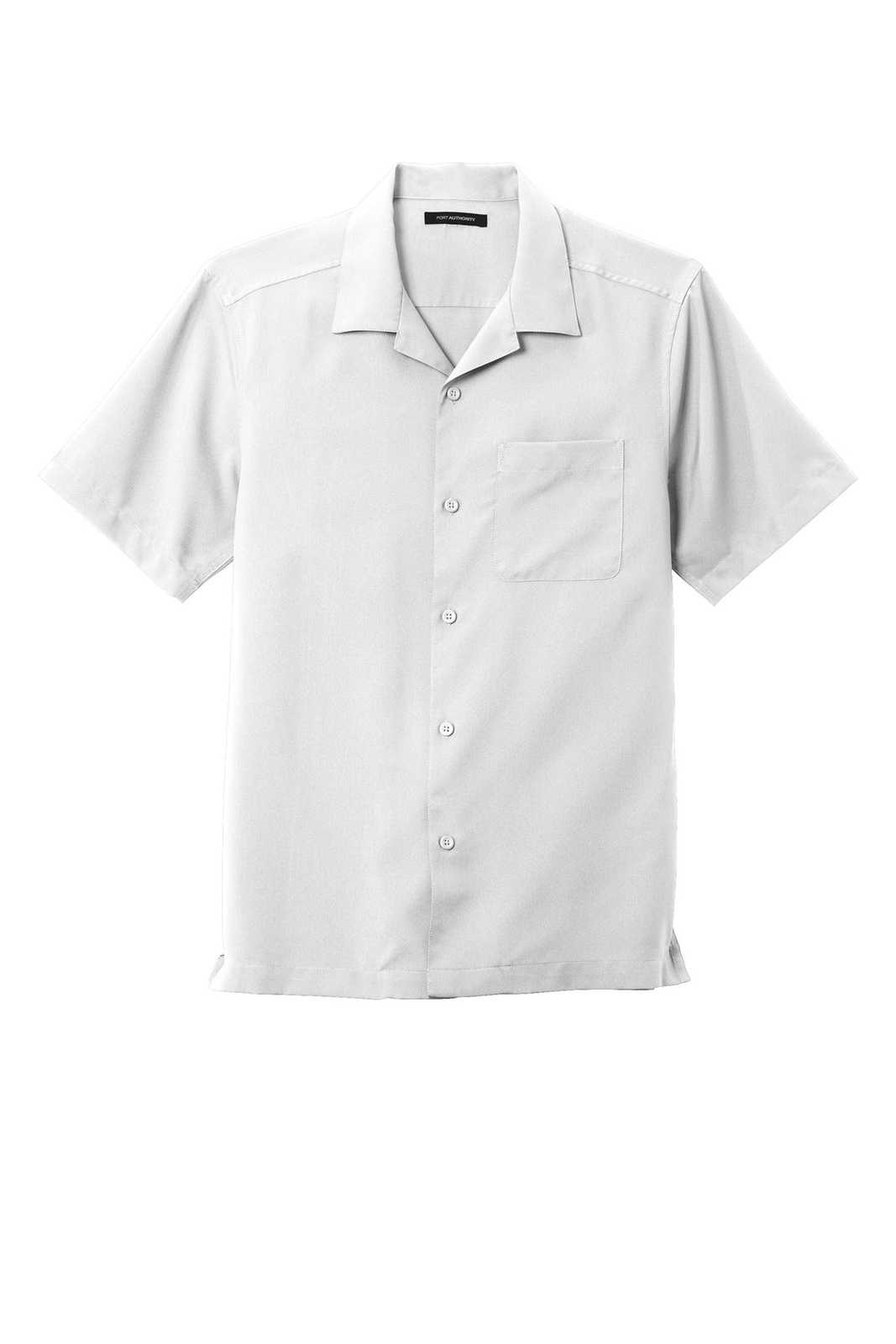 Port Authority W400 Short Sleeve Performance Staff Shirt - White - HIT a Double - 5