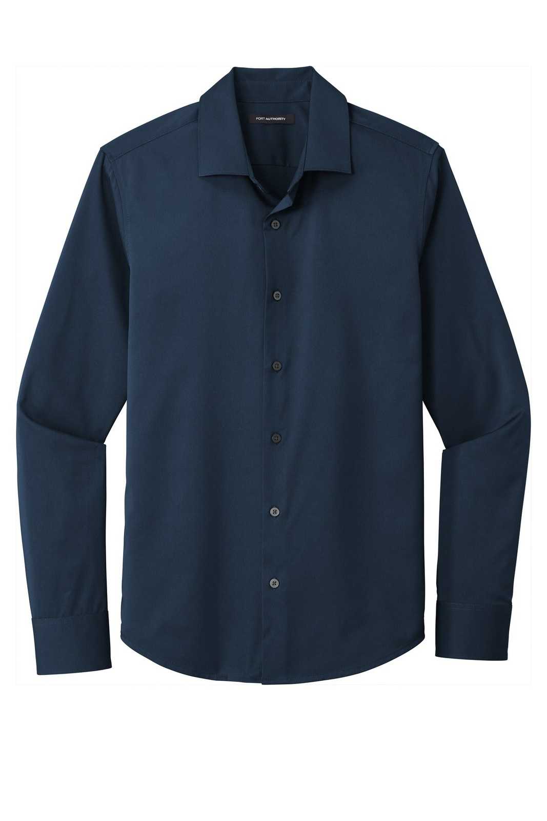 Port Authority W680 City Stretch Shirt - River Blue Navy - HIT a Double - 5