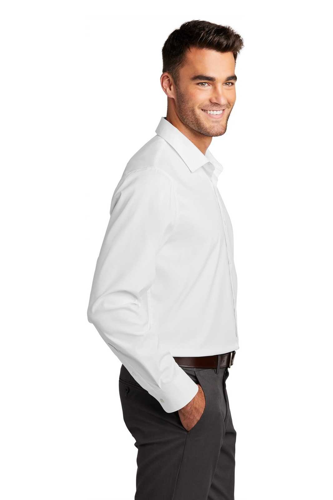 Port Authority W680 City Stretch Shirt - White - HIT a Double - 3