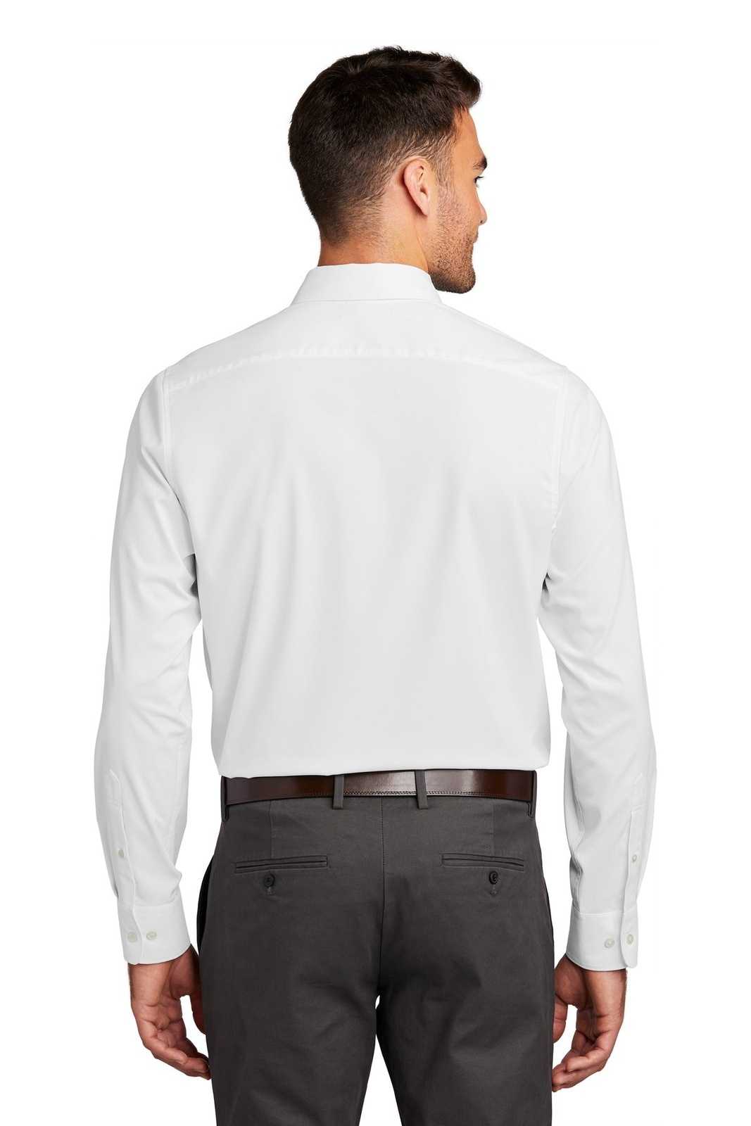 Port Authority W680 City Stretch Shirt - White - HIT a Double - 2