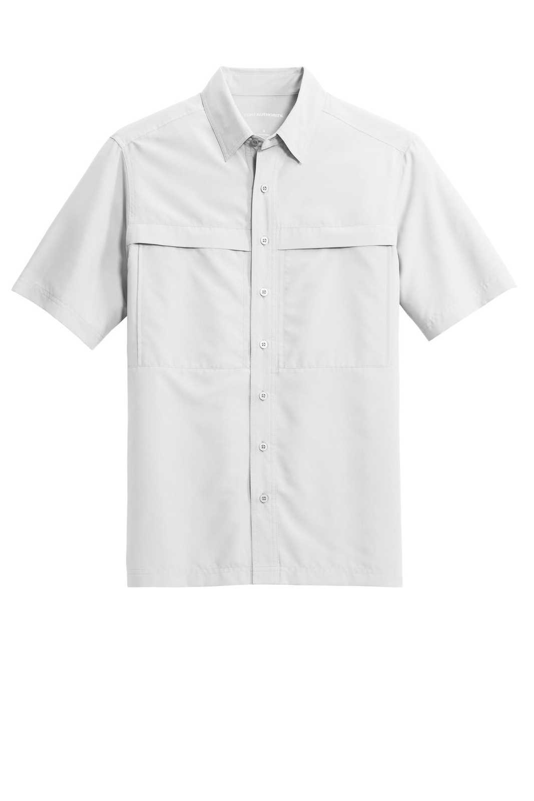Port Authority W961 Short Sleeve UV Daybreak Shirt - White - HIT a Double - 2