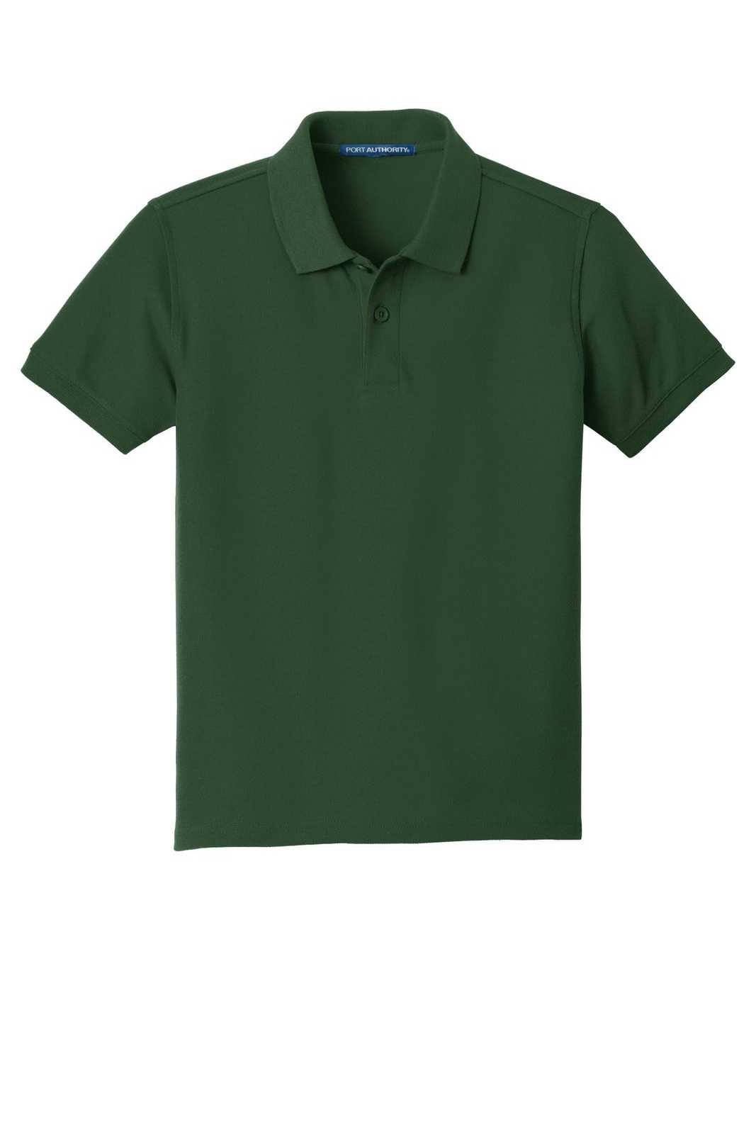 Port Authority Y100 Youth Core Classic Pique Polo - Deep Forest Green - HIT a Double - 5