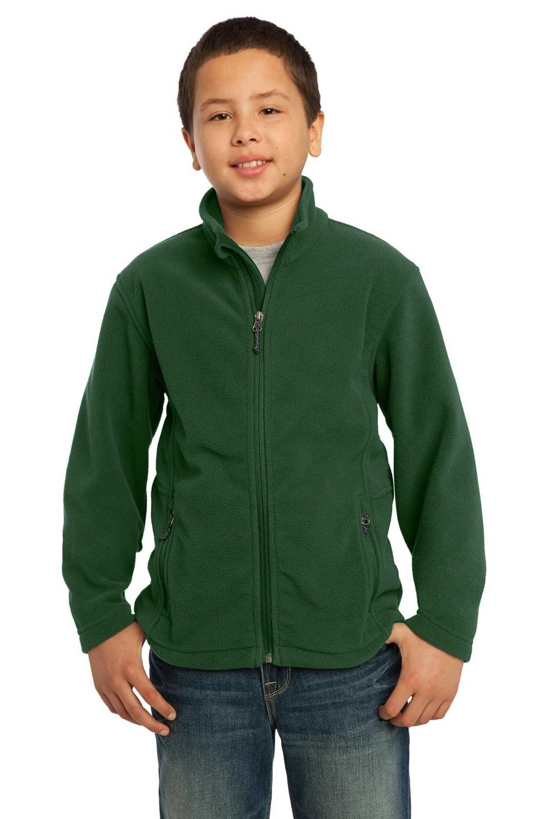 Port Authority Y217 Youth Value Fleece Jacket - Forest Green - HIT a Double - 1