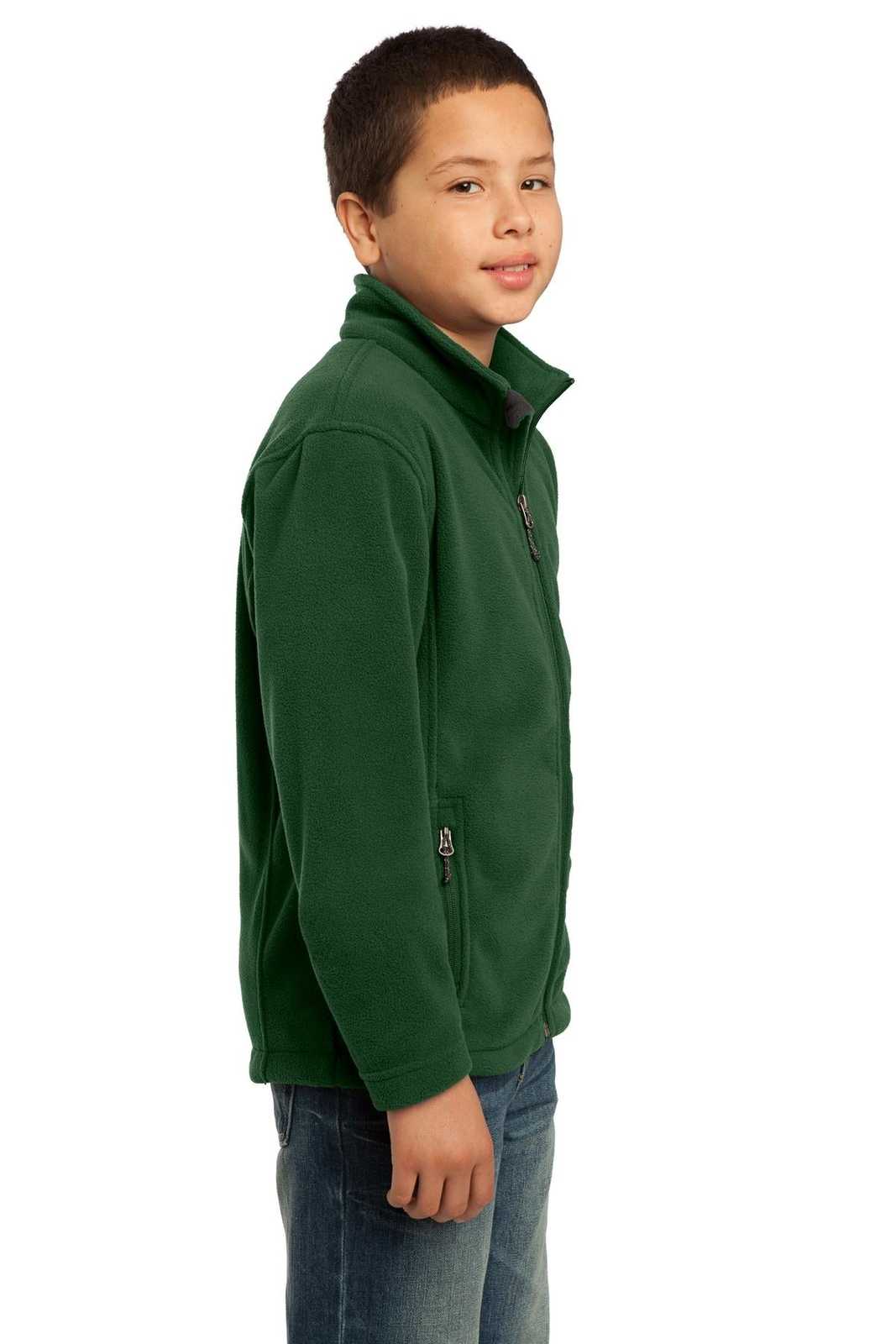Port Authority Y217 Youth Value Fleece Jacket - Forest Green - HIT a Double - 3