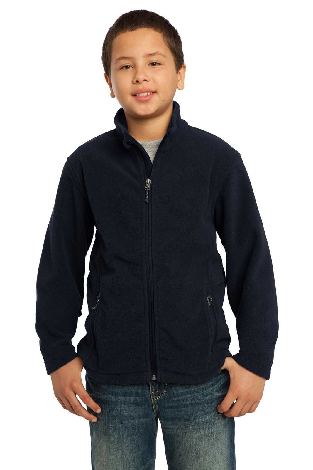 Port Authority Y217 Youth Value Fleece Jacket - True Navy - HIT a Double - 1