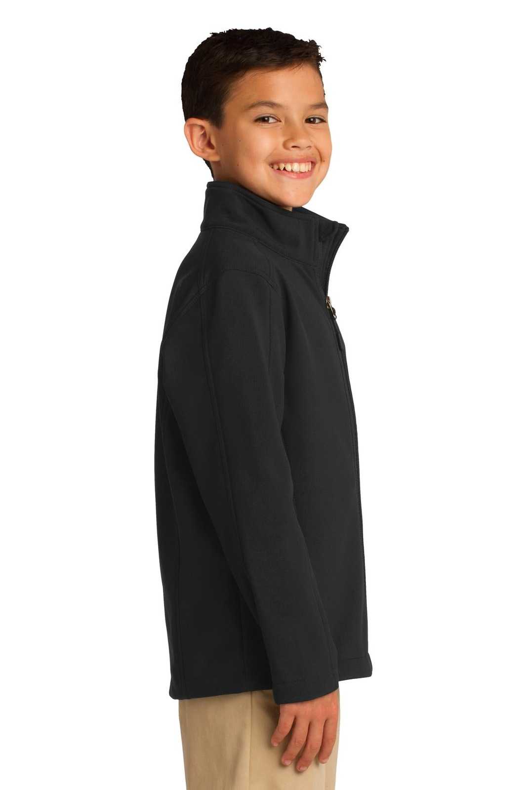 Port Authority Y317 Youth Core Soft Shell Jacket - Black - HIT a Double - 3