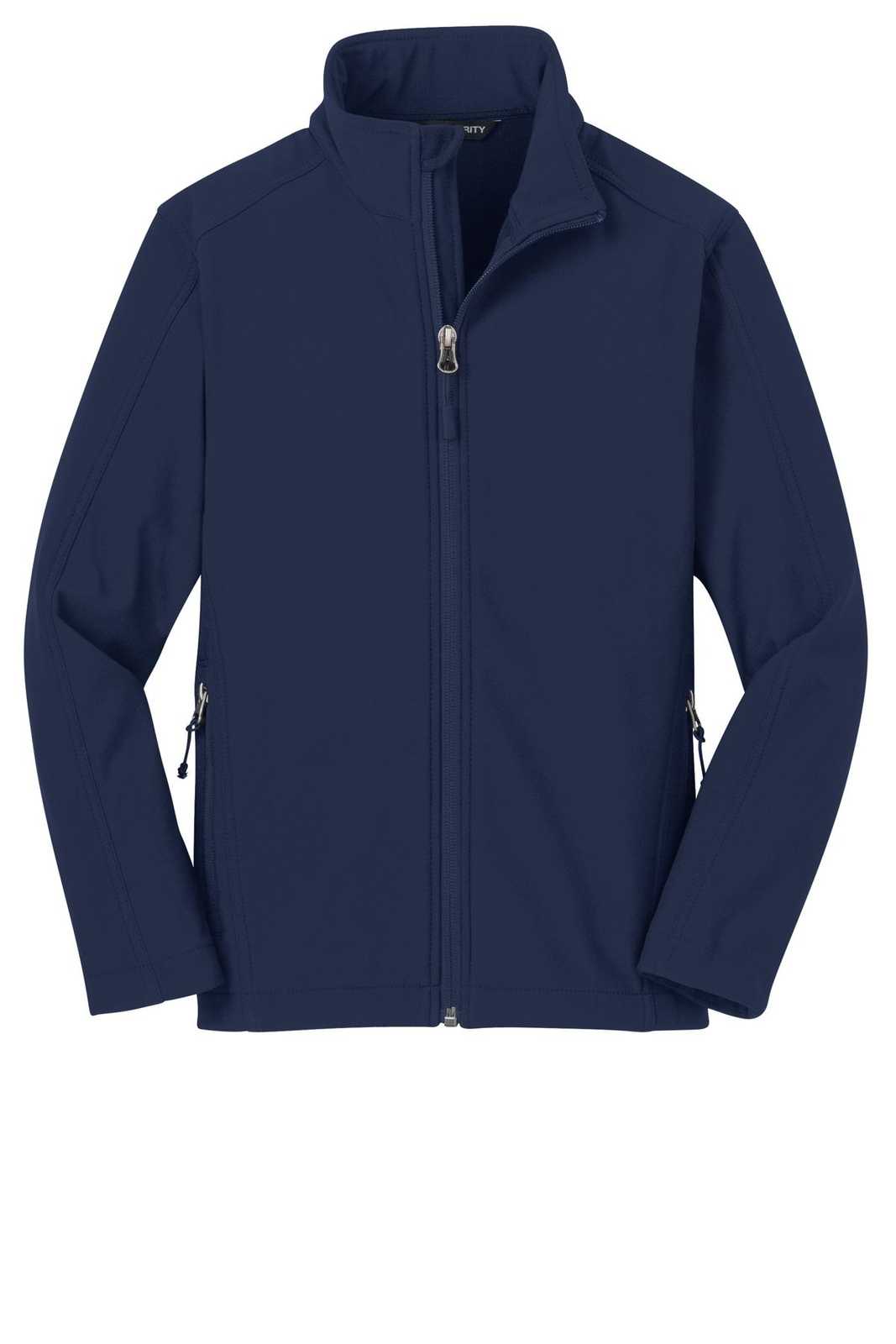 Port Authority Y317 Youth Core Soft Shell Jacket - Dress Blue Navy - HIT a Double - 5