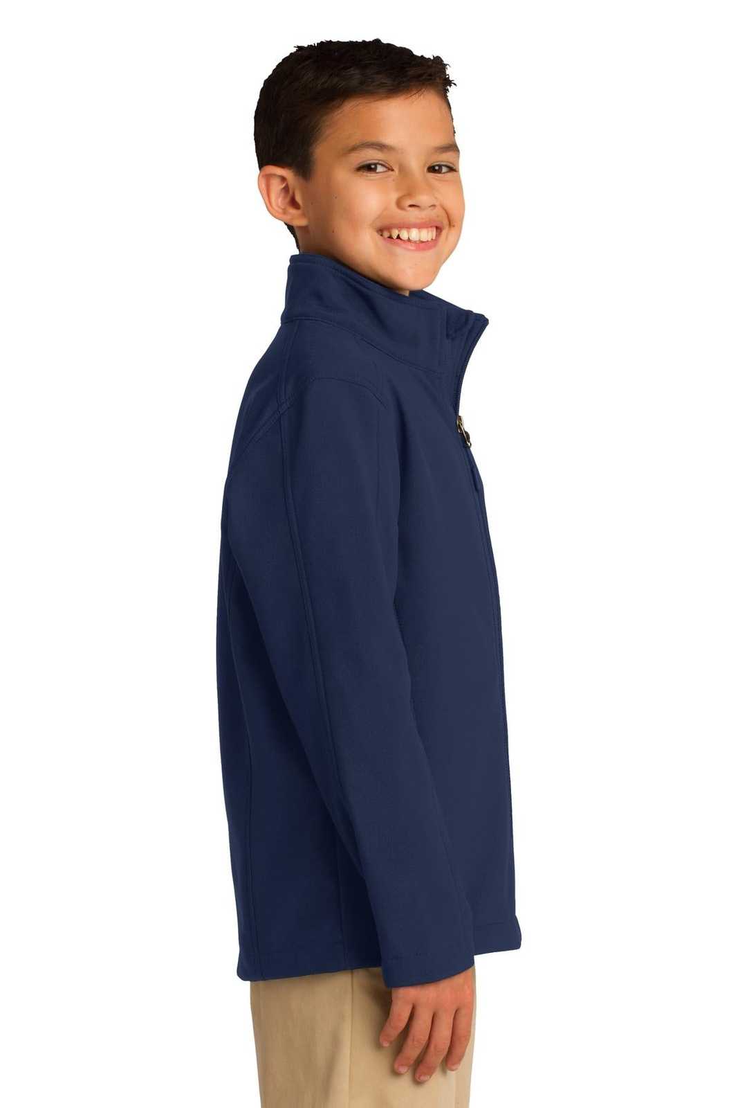 Port Authority Y317 Youth Core Soft Shell Jacket - Dress Blue Navy - HIT a Double - 3