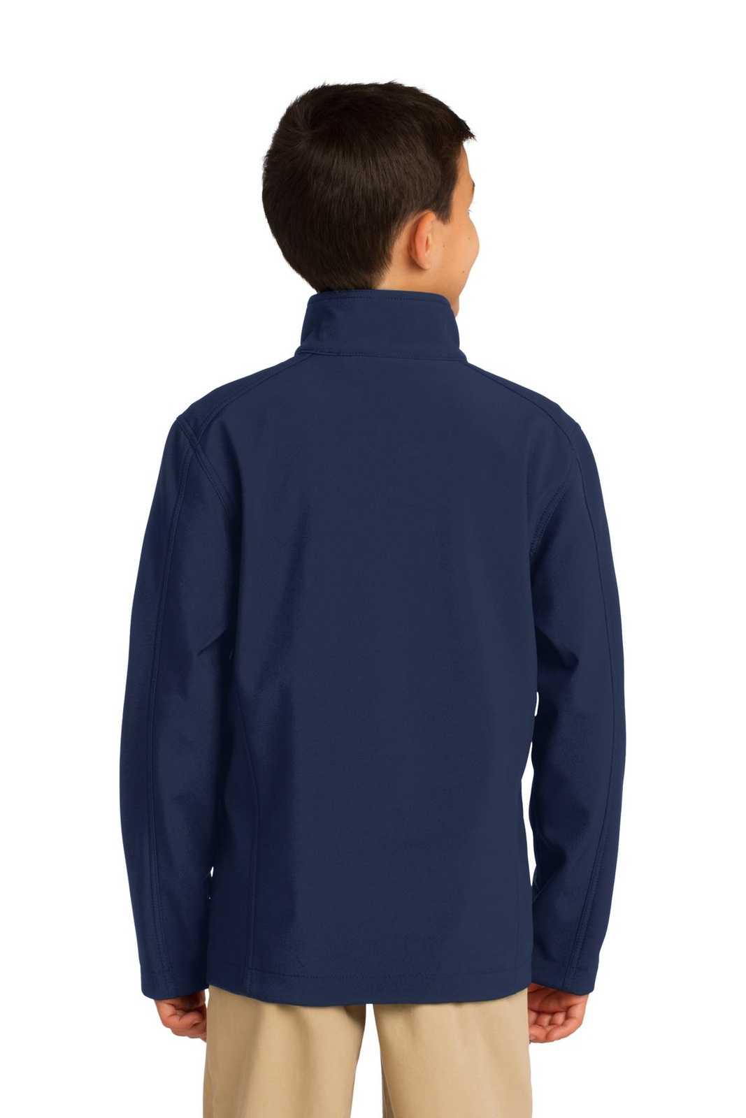 Port Authority Y317 Youth Core Soft Shell Jacket - Dress Blue Navy - HIT a Double - 1
