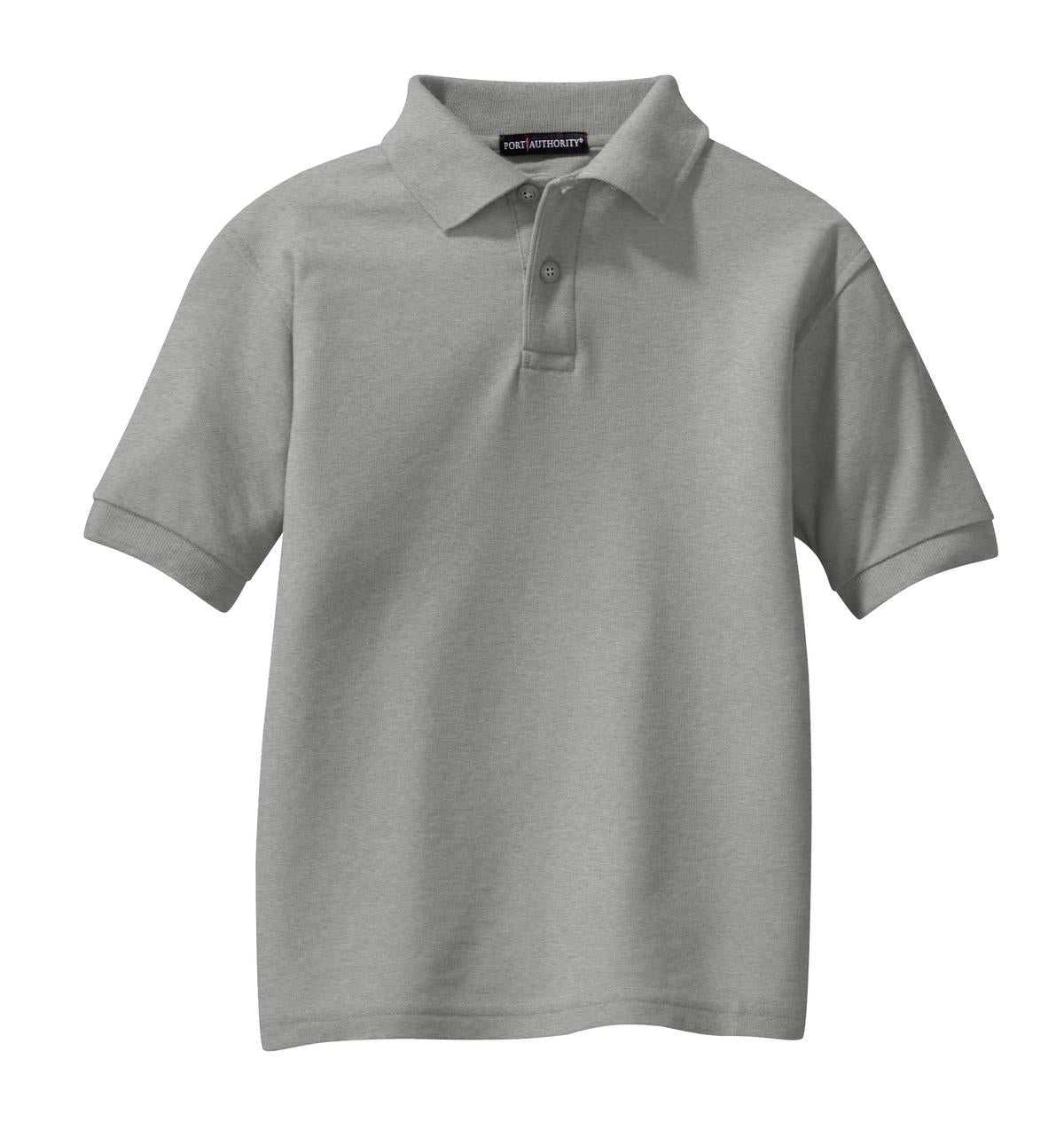 Port Authority Y500 Youth Silk Touch Polo - Cool Gray - HIT a Double - 5