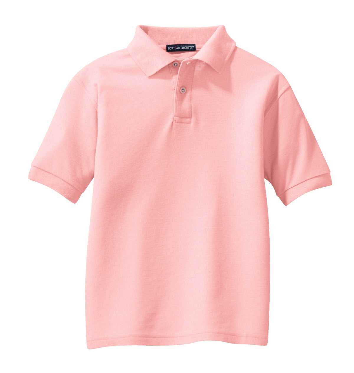 Port Authority Y500 Youth Silk Touch Polo - Light Pink - HIT a Double - 5
