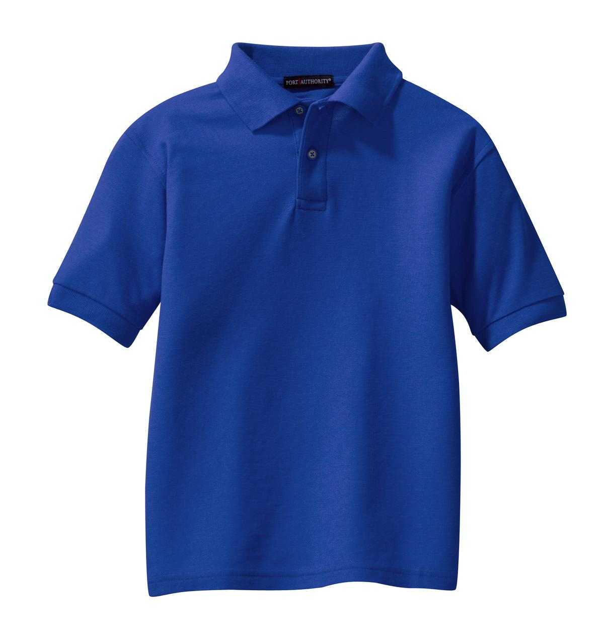 Port Authority Y500 Youth Silk Touch Polo - Royal - HIT a Double - 5