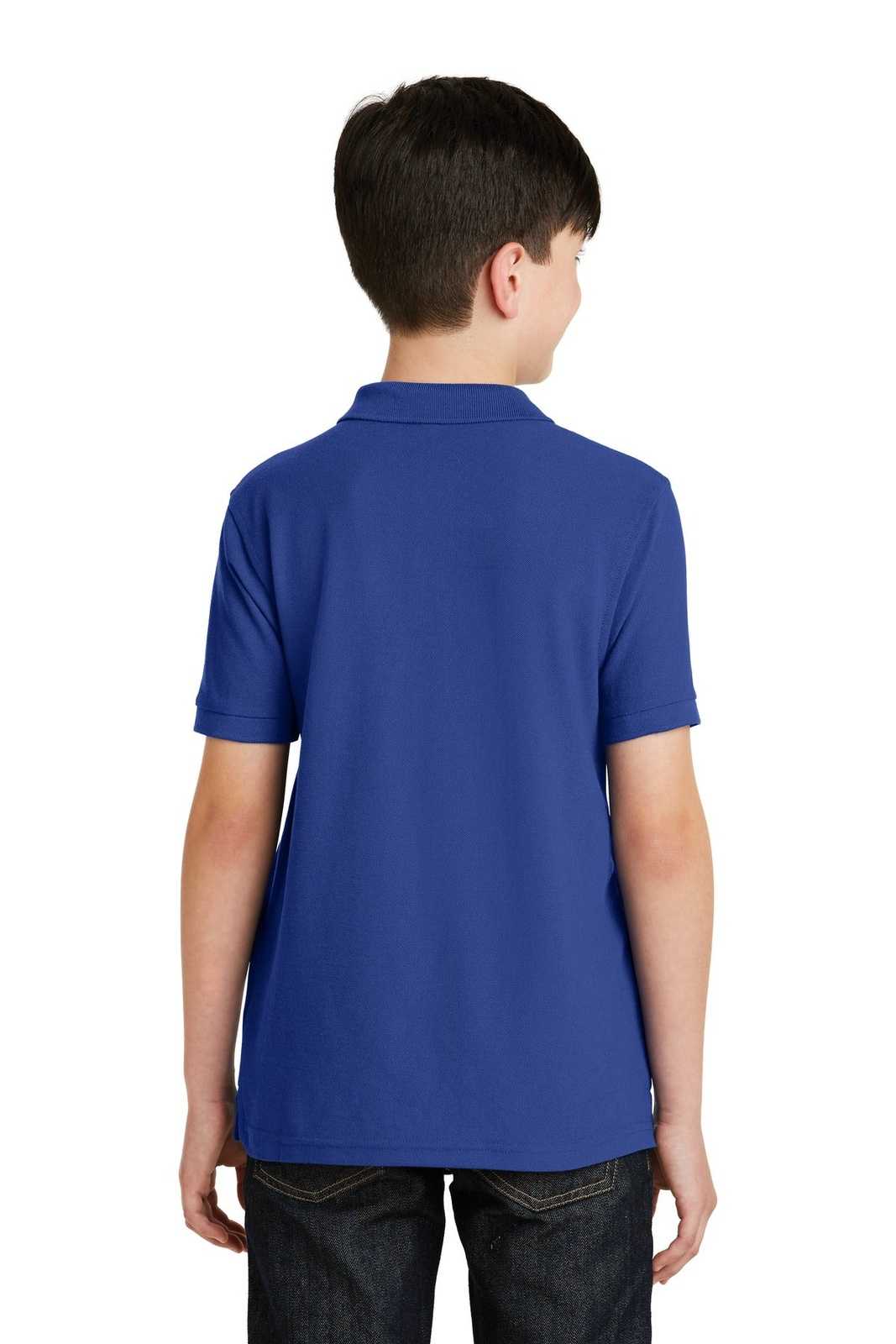 Port Authority Y500 Youth Silk Touch Polo - Royal - HIT a Double - 2