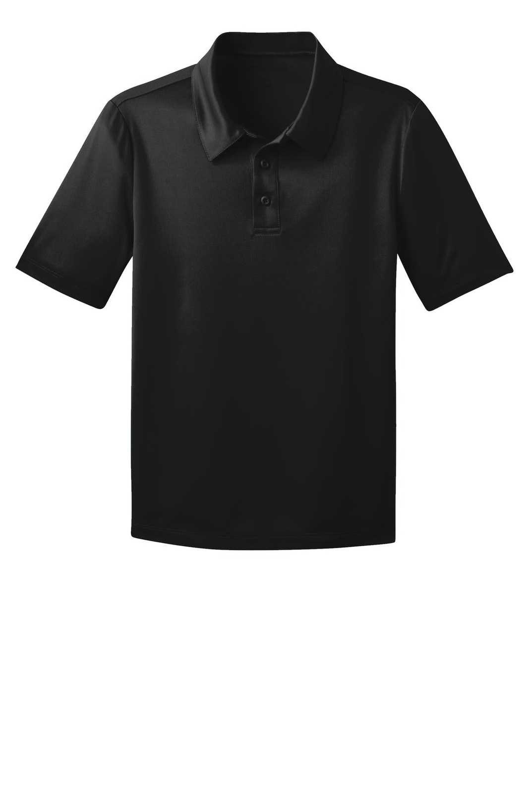 Port Authority Y540 Youth Silk Touch Performance Polo - Black - HIT a Double - 5
