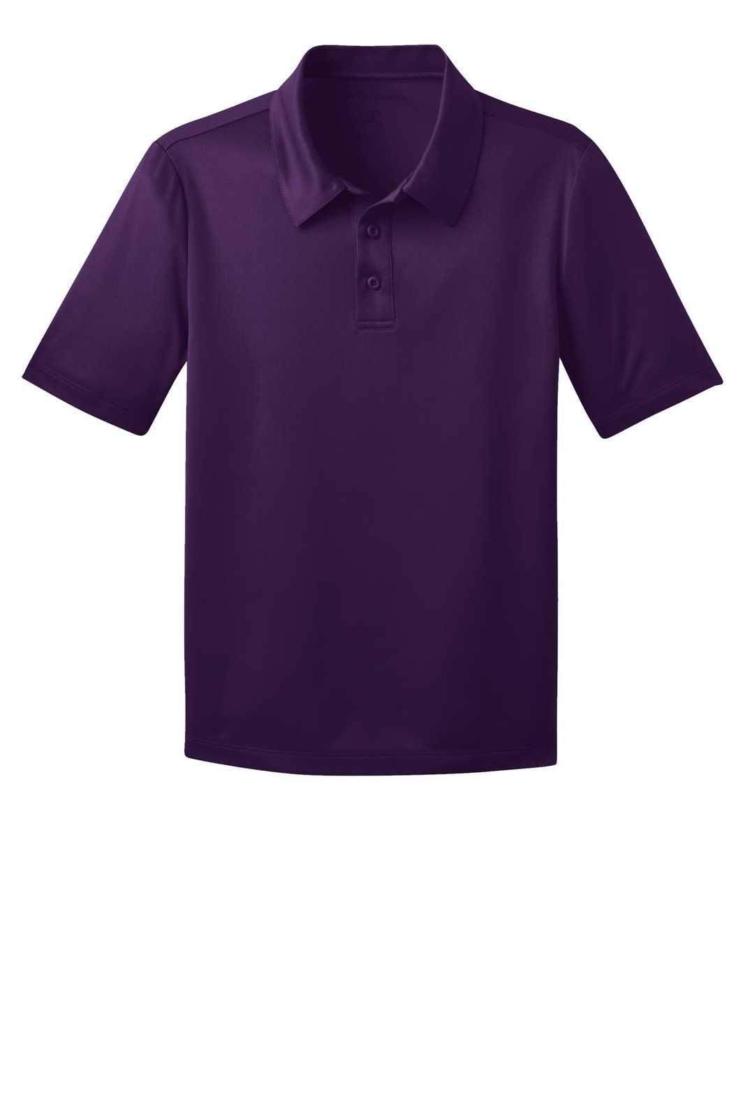 Port Authority Y540 Youth Silk Touch Performance Polo - Bright Purple - HIT a Double - 5