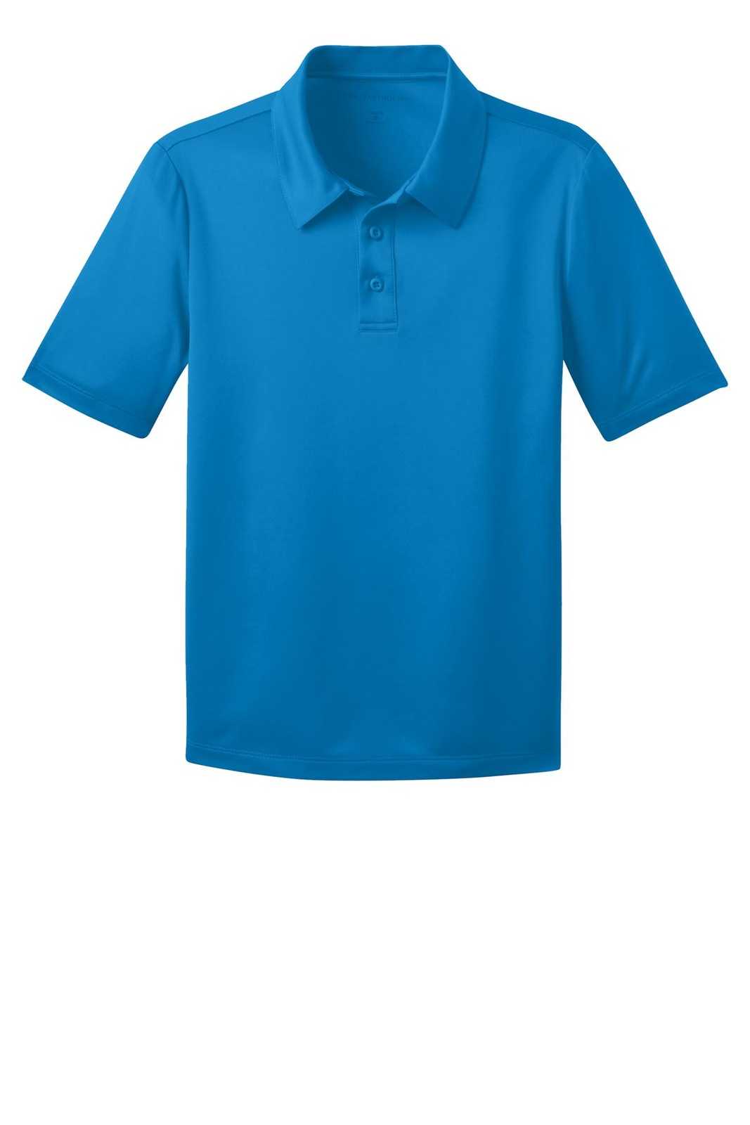 Port Authority Y540 Youth Silk Touch Performance Polo - Brilliant Blue - HIT a Double - 5