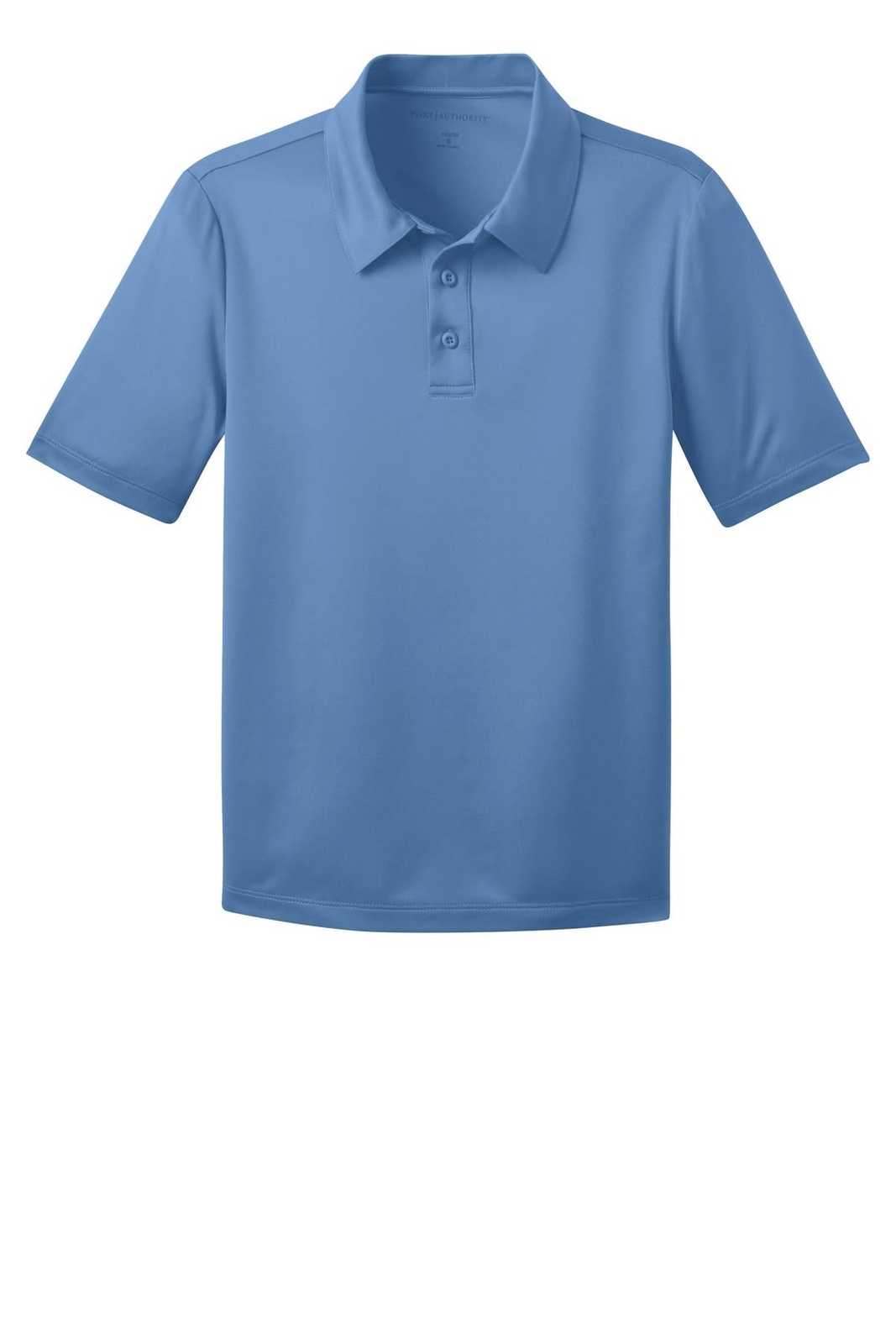 Port Authority Y540 Youth Silk Touch Performance Polo - Carolina Blue - HIT a Double - 5