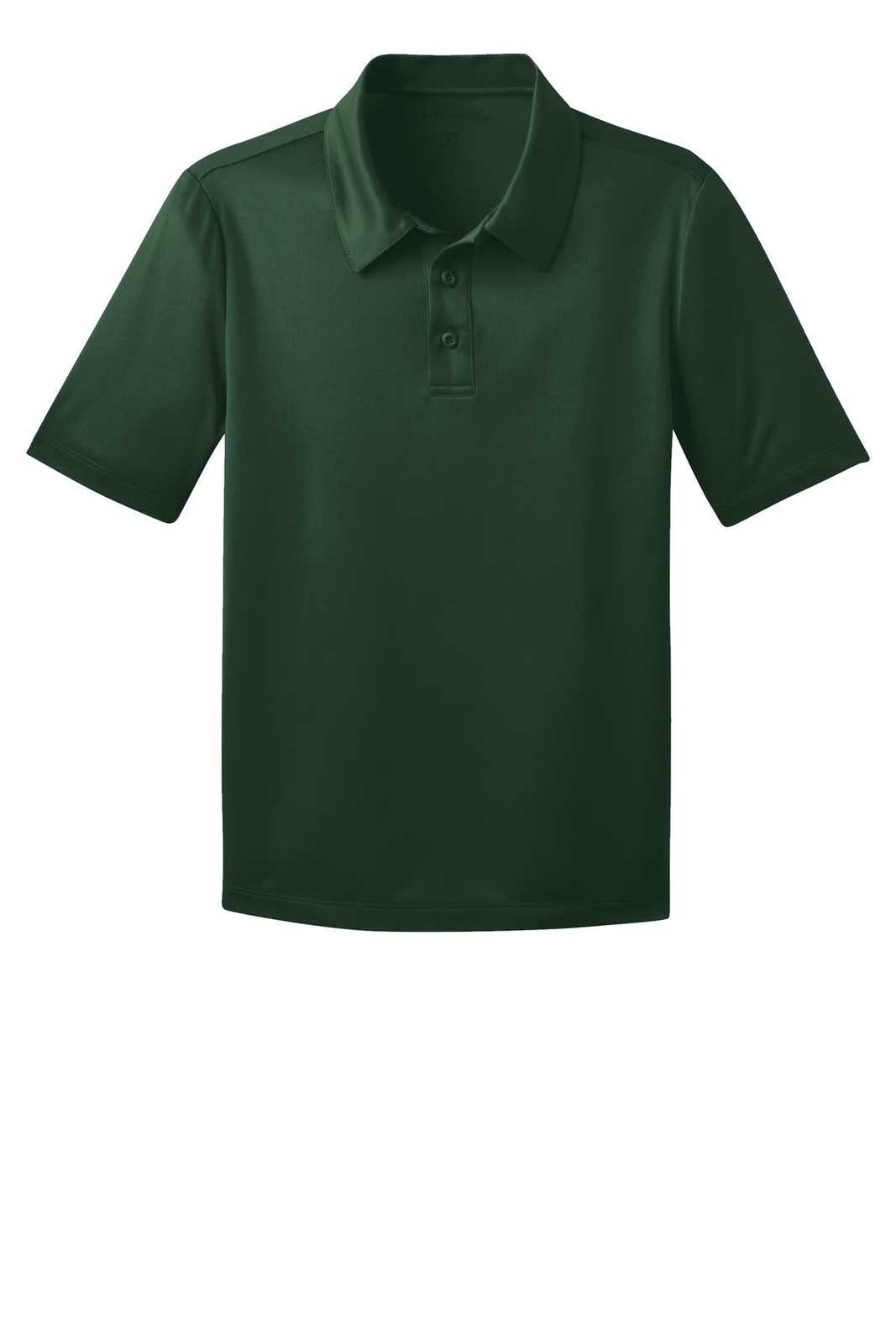 Port Authority Y540 Youth Silk Touch Performance Polo - Dark Green - HIT a Double - 5